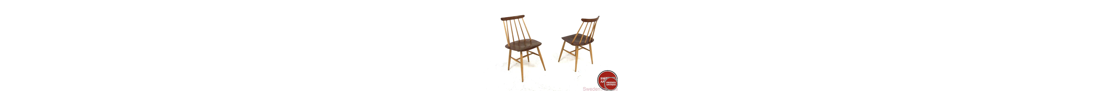 2Pcs ChairsFanett Ilmarie Tapiovaara for Edsbyverken Year: 1960s Origin: