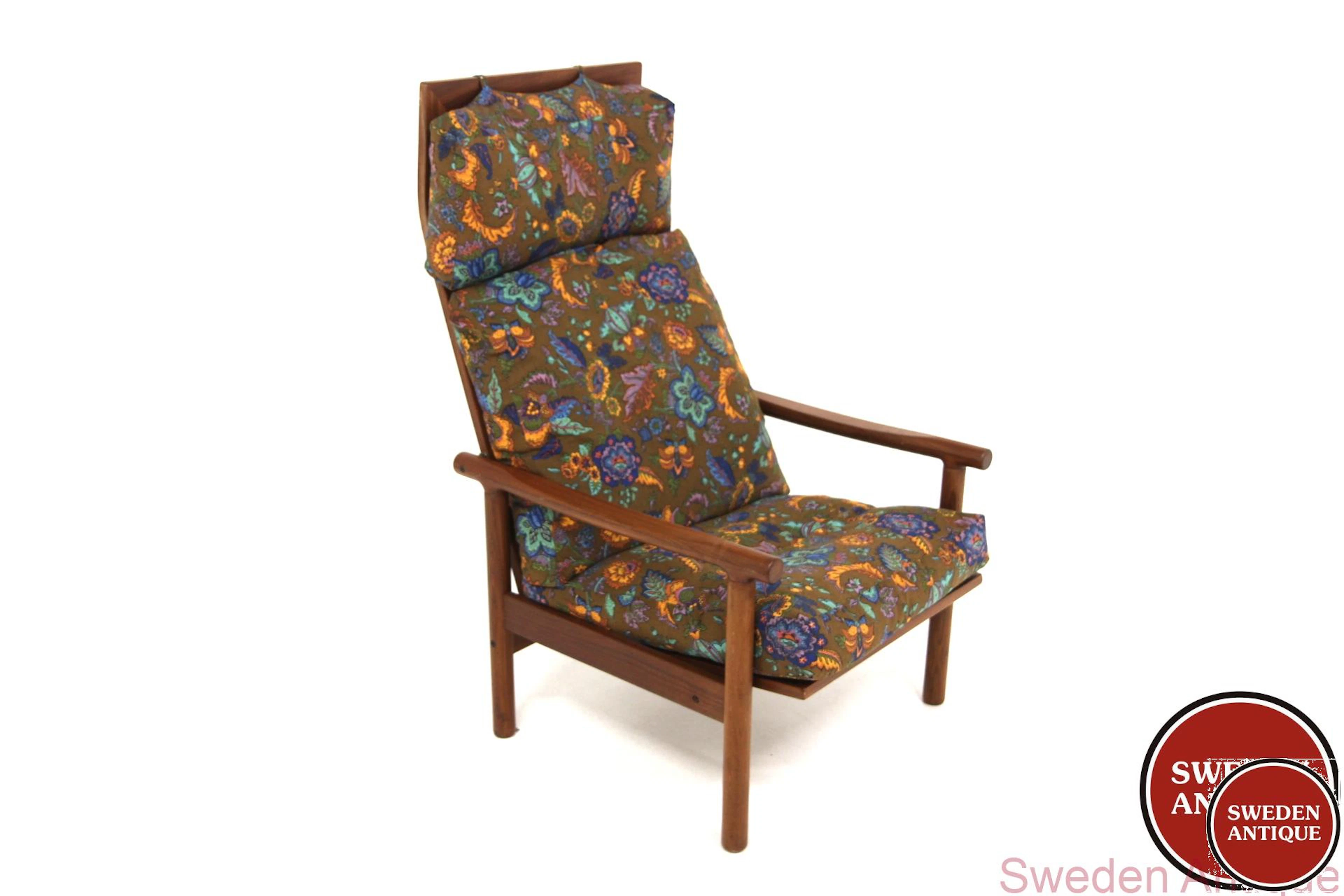 High back Lounge chair "Neapel" Möbel-IKÉA 1960s Swe. Teak