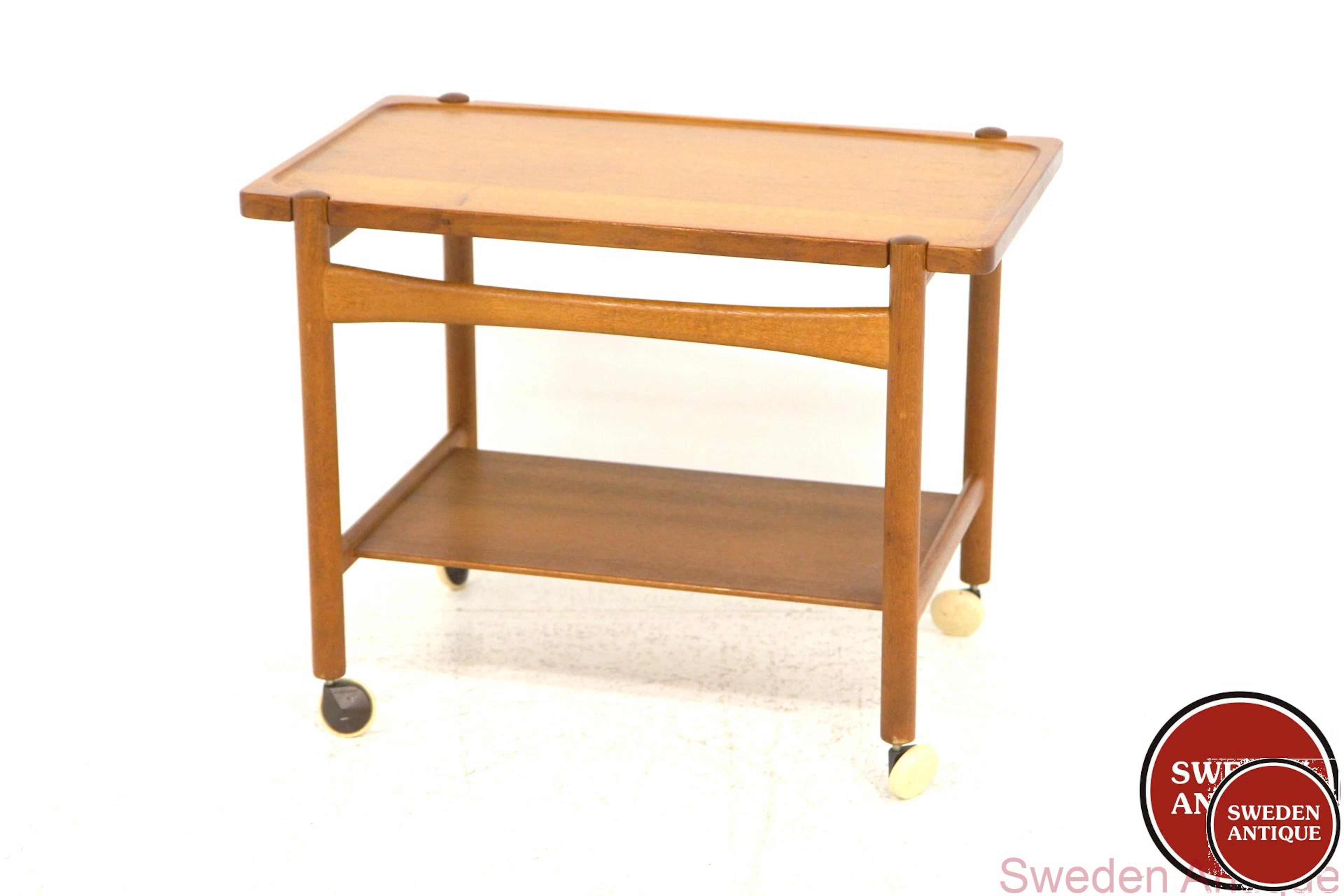 Serving cart / Trolley Hans J Wegner for Andreas Tuck 1960s Den. Teak *