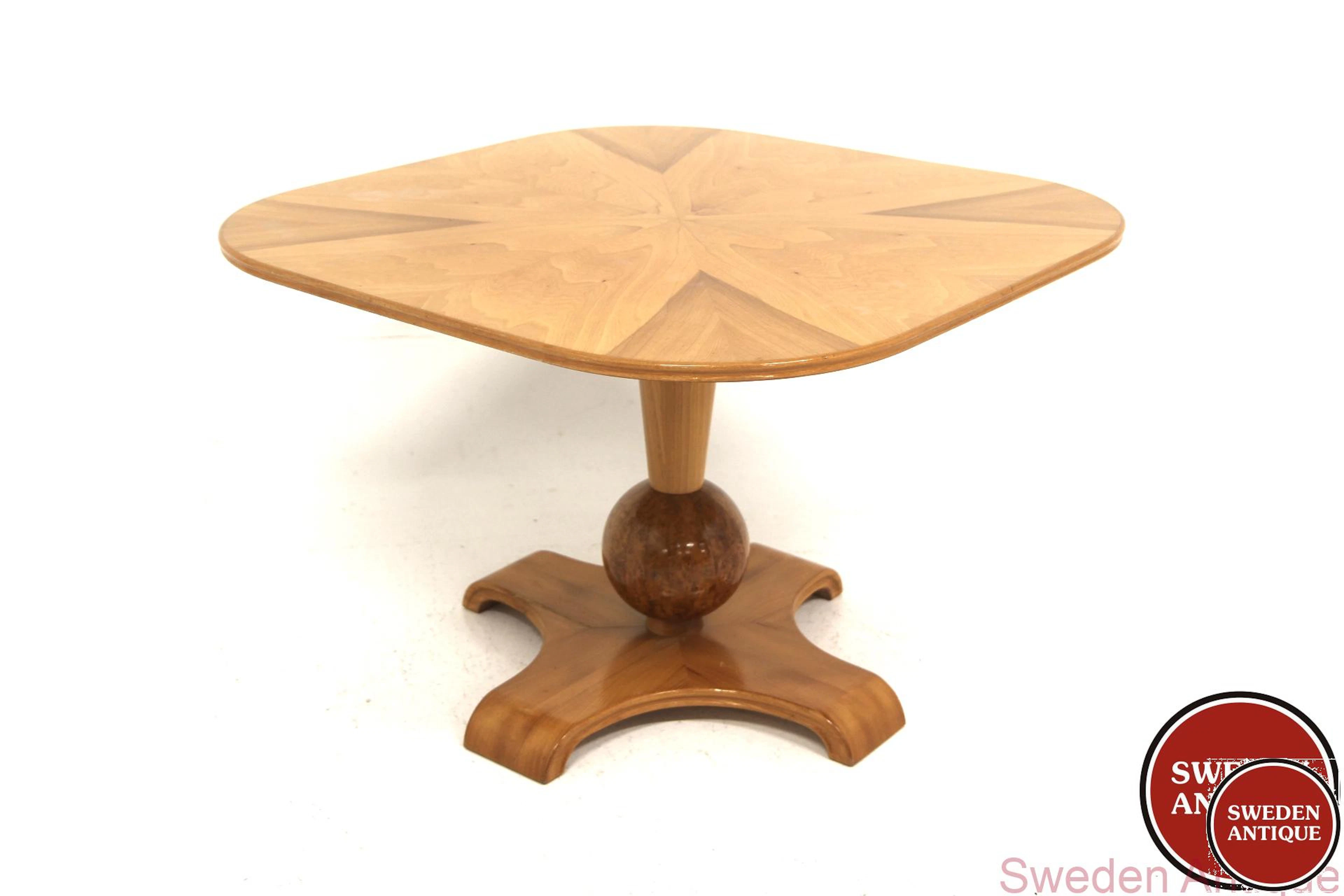 Coffee table Swedish Modern1940s Swe. Birch Elm