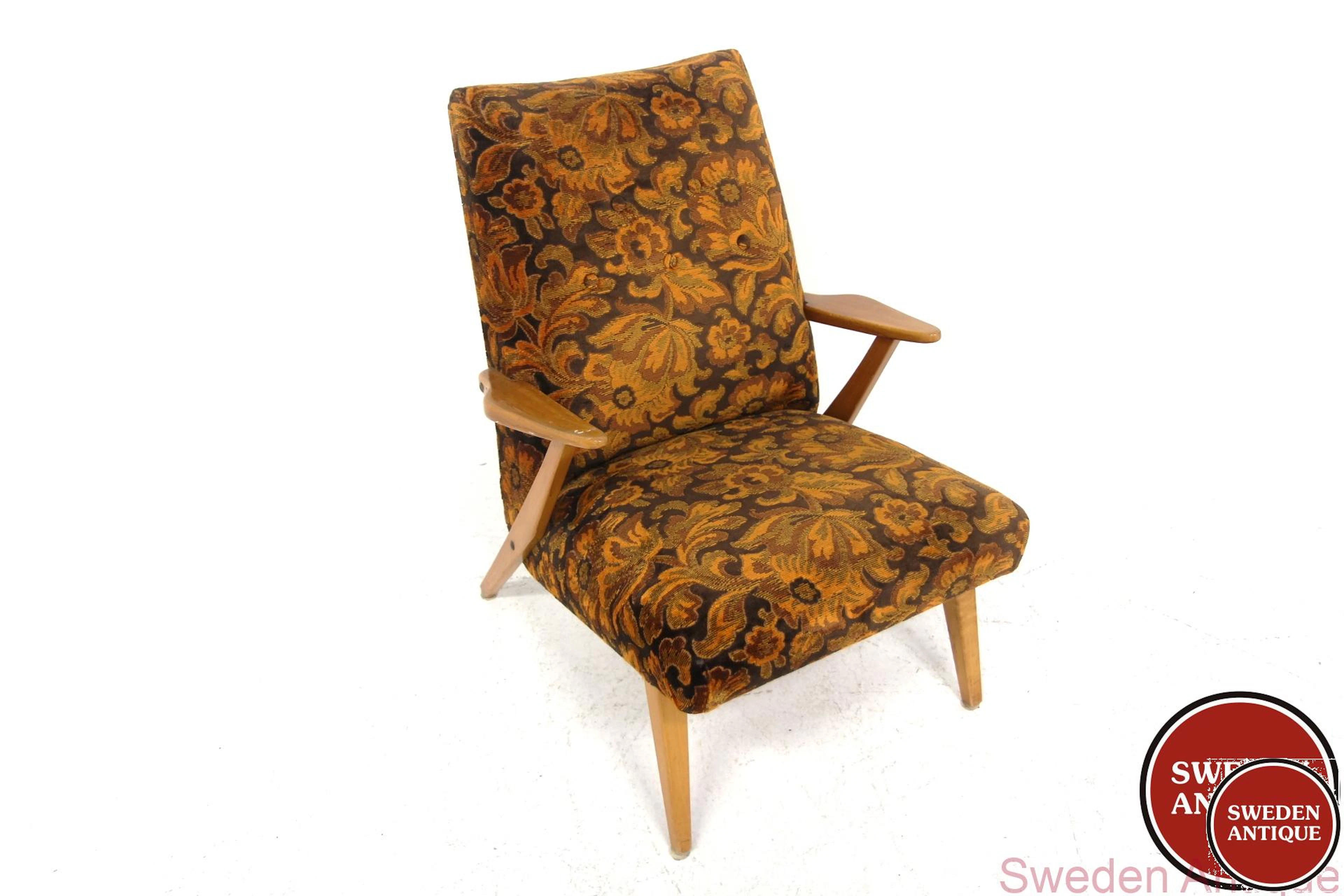 Lounge chiar 1950s Swe. Beech