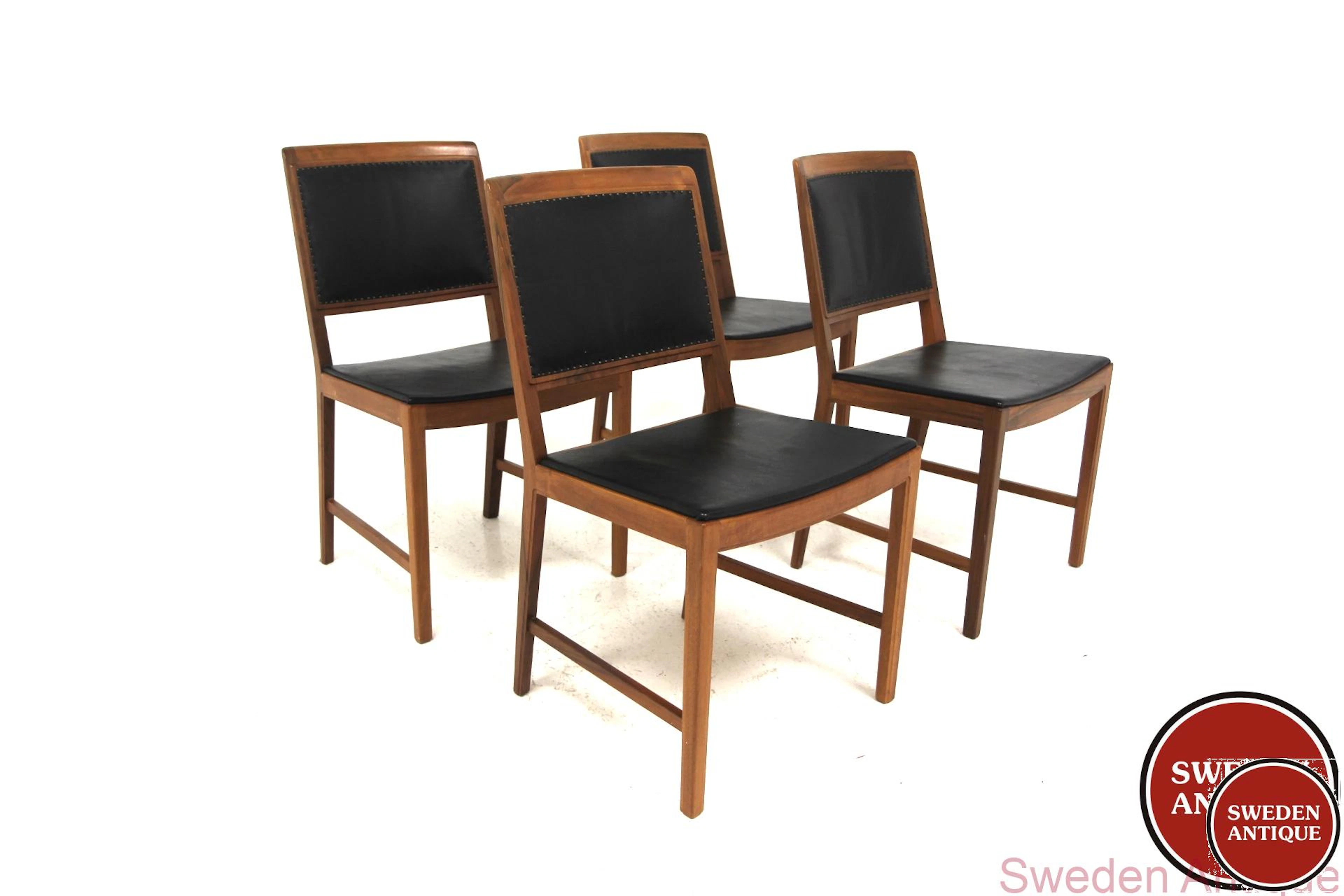 4Pcs Chairs Facett 4-132 Bertil Fridhagen for Bodafors Year: 1950s