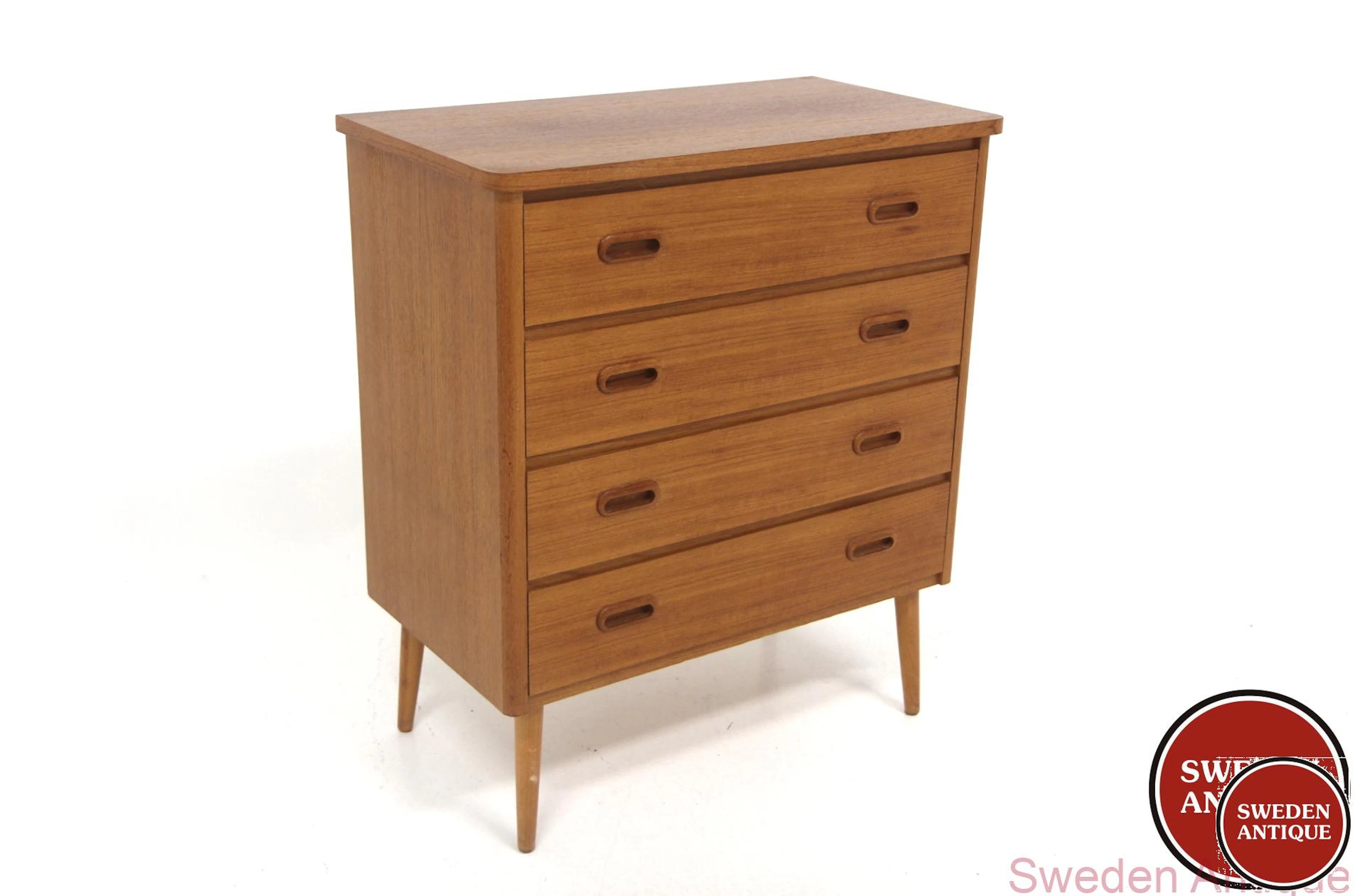Chest of drawers Year: 1960s Origin: Swe. Material: Teak Beech W: