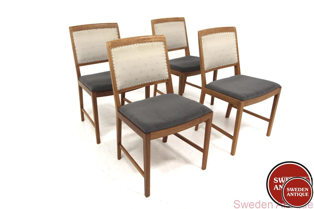 4Pcs Chairs Bertil Fridhagen for Bodafors Year: 1960s Origin: Swe.