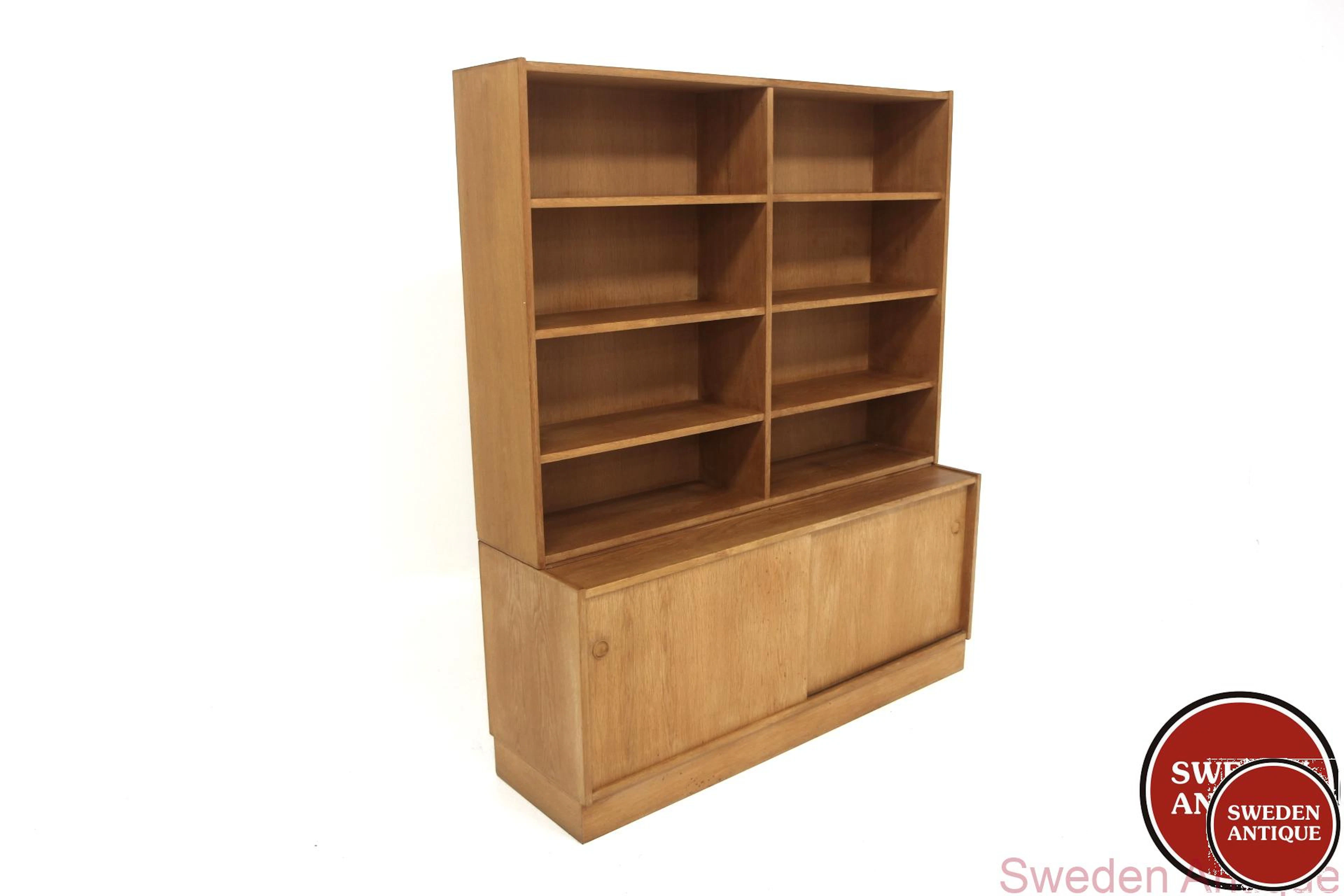 Bookshelf Year: 1960s Origin: Swe. Material: Oak W: 144cm D: 44cm H: 173cm