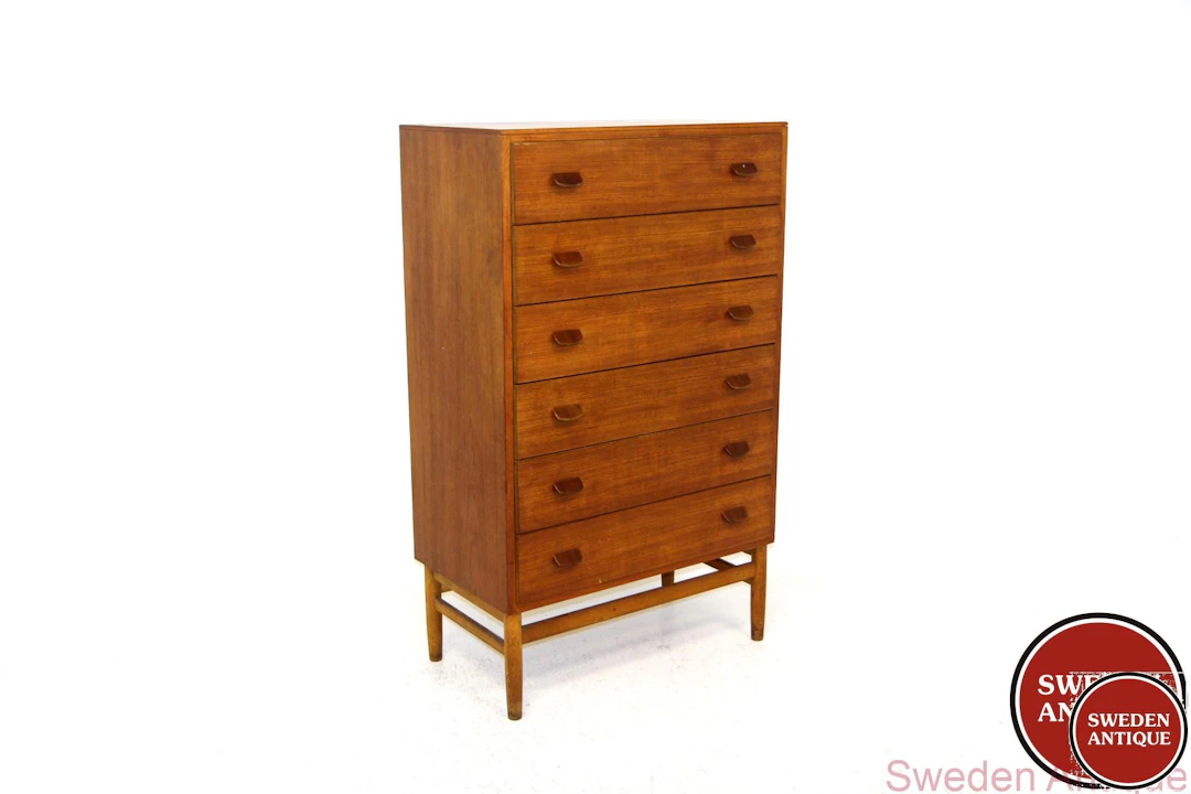 Chest of drawers / Tallboy Poul Volther 1960s Den. Teak Oak