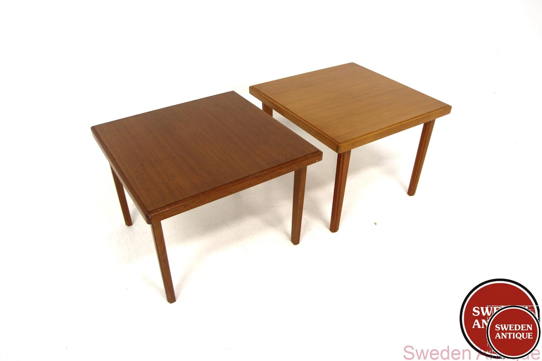 2 Side tables 1960s Swe. Teak