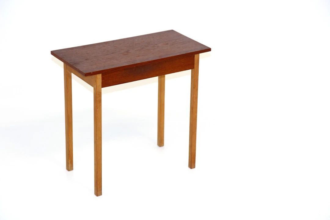 Bedside table Glas & Trä 1960s Swe. Teak Oak