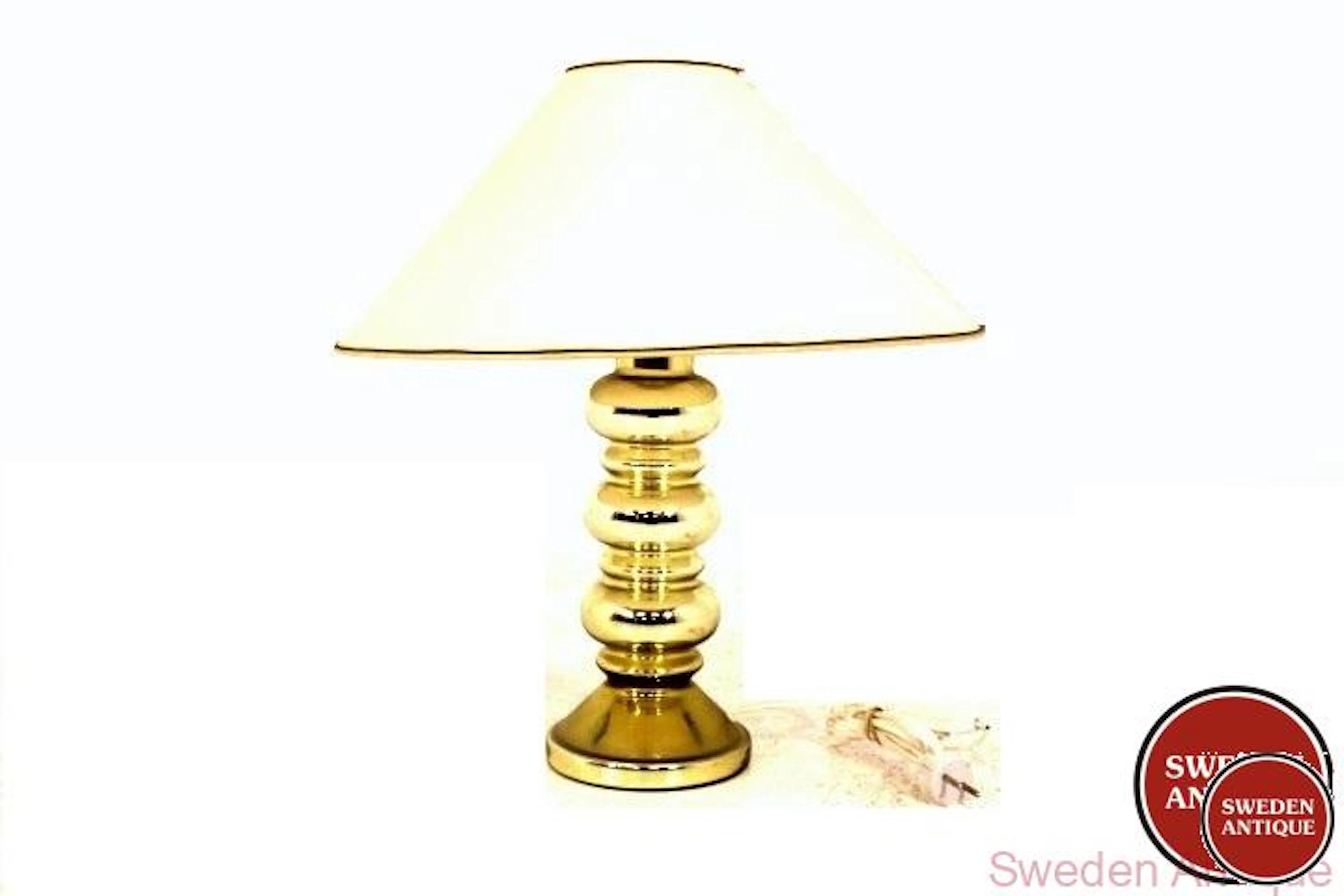 Table lamp Flygfors 1970s Swe. Glass