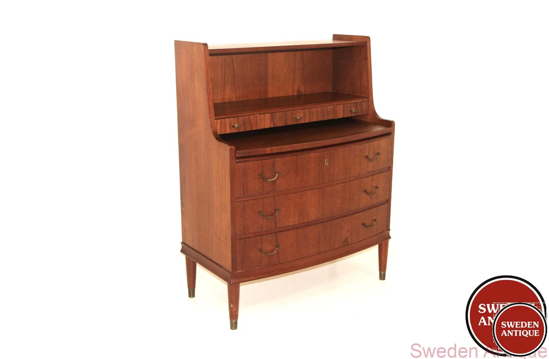 Secretary Year: 1950s Origin: Den. Material: Teak Metal W: 85cm D: