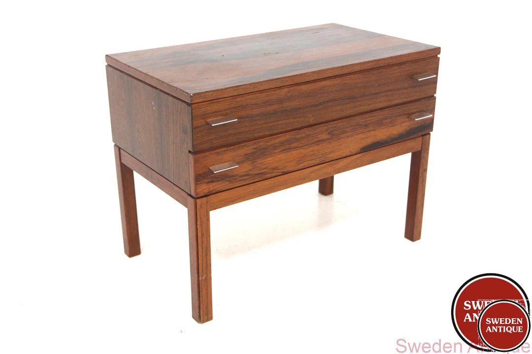 Chest of drawers 1960s Swe. Rosewood Metal