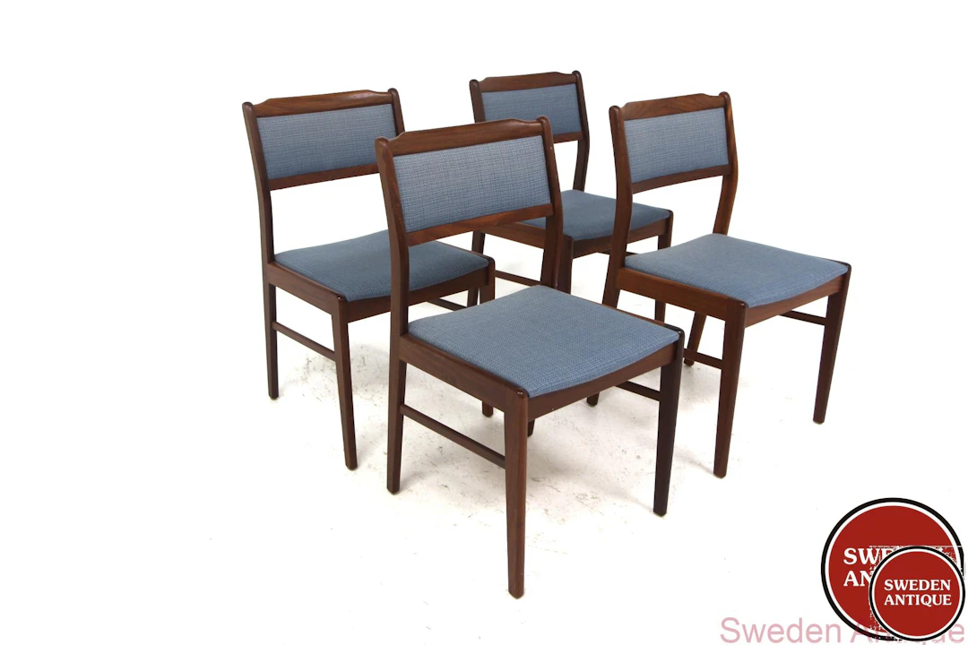 4 Chairs 1960s Swe. Walnut