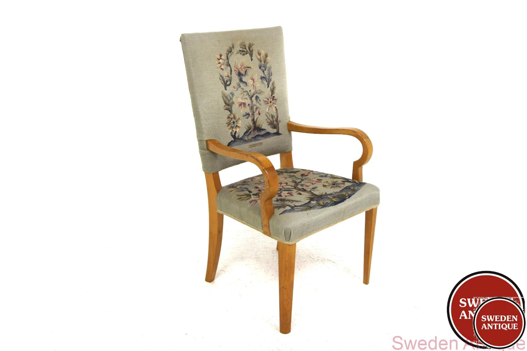 Armchair Swedish Modern 1940s Swe. Elm