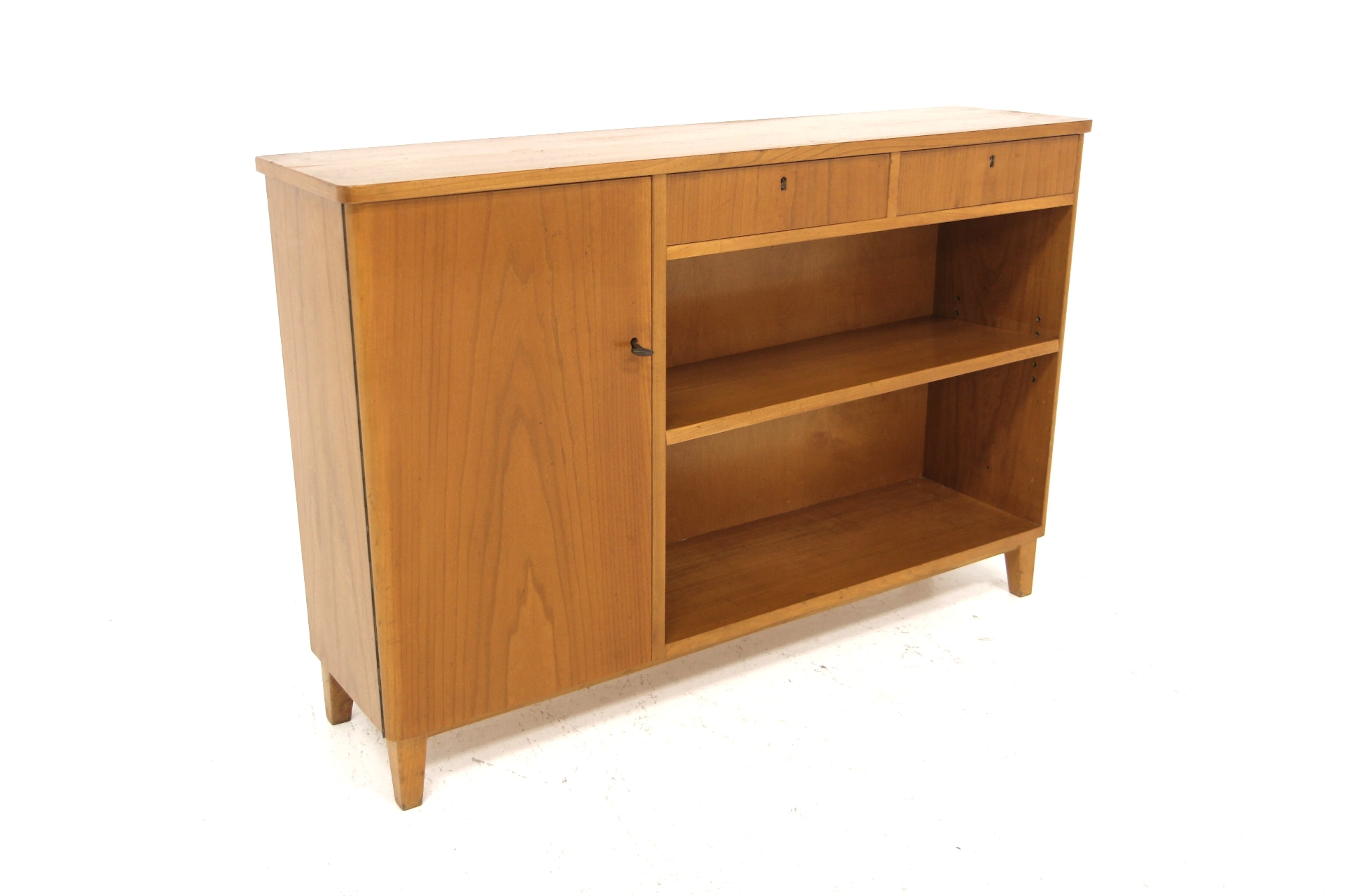 Bookshelf Swedish Modern Year: 1940s Origin: Swe. Material: Elm W: