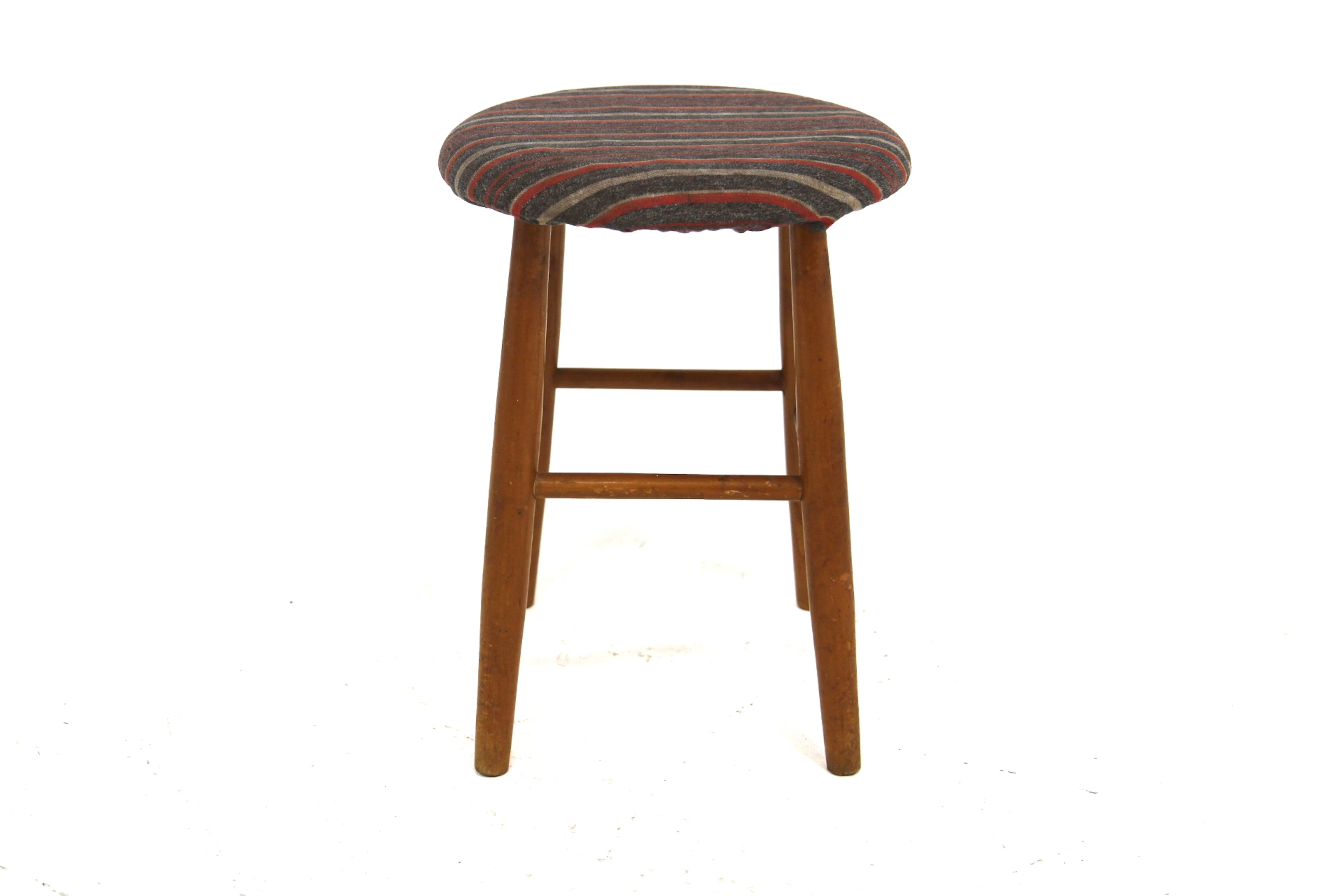 Stool Year: 1950s Origin: Swe. Material: Birch W: 34cm H: 46cm H seat: 46cm
