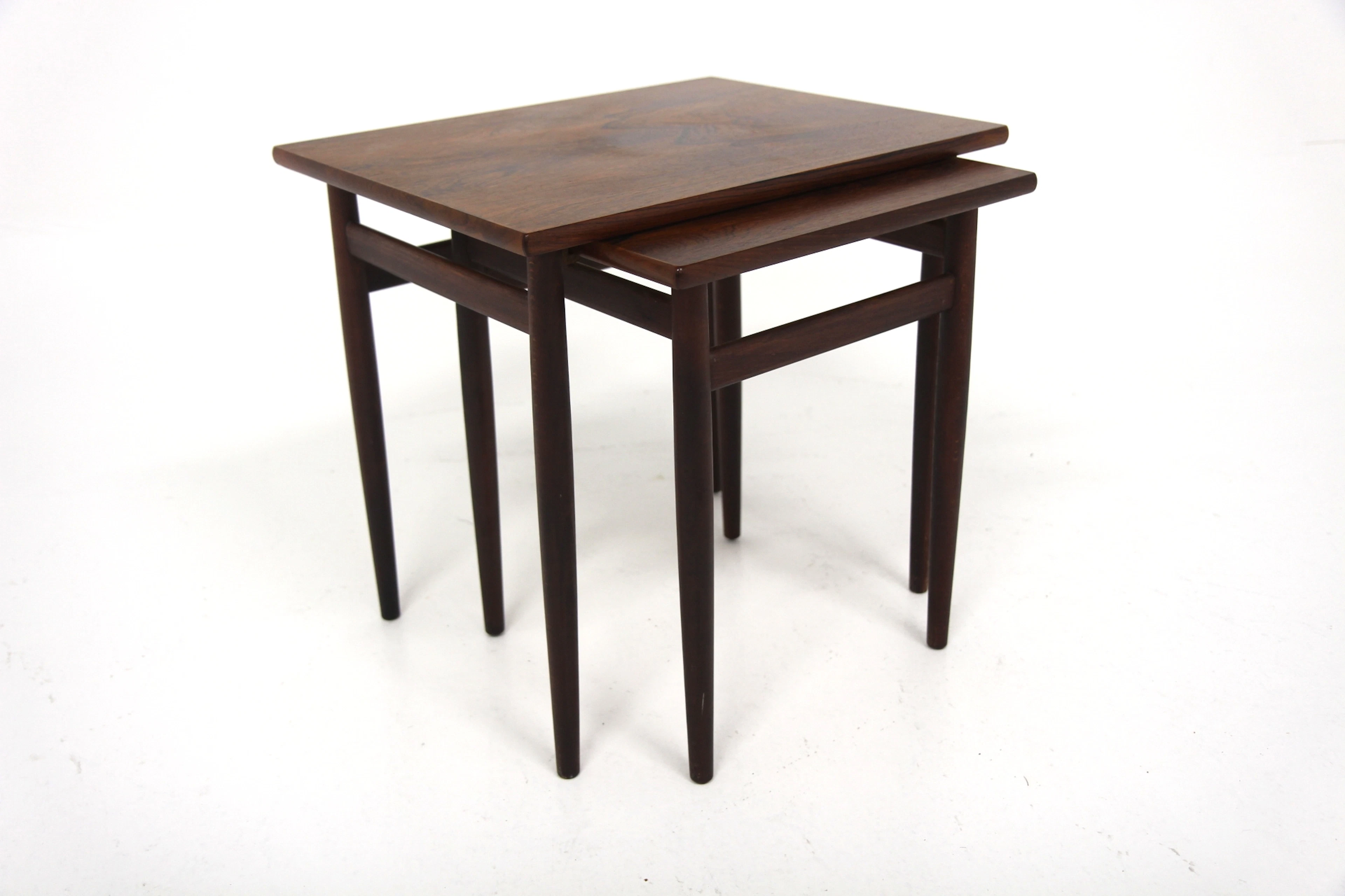 Nesting table Year: 1960s Origin: Swe. Material: Rosewood W: 48cm
