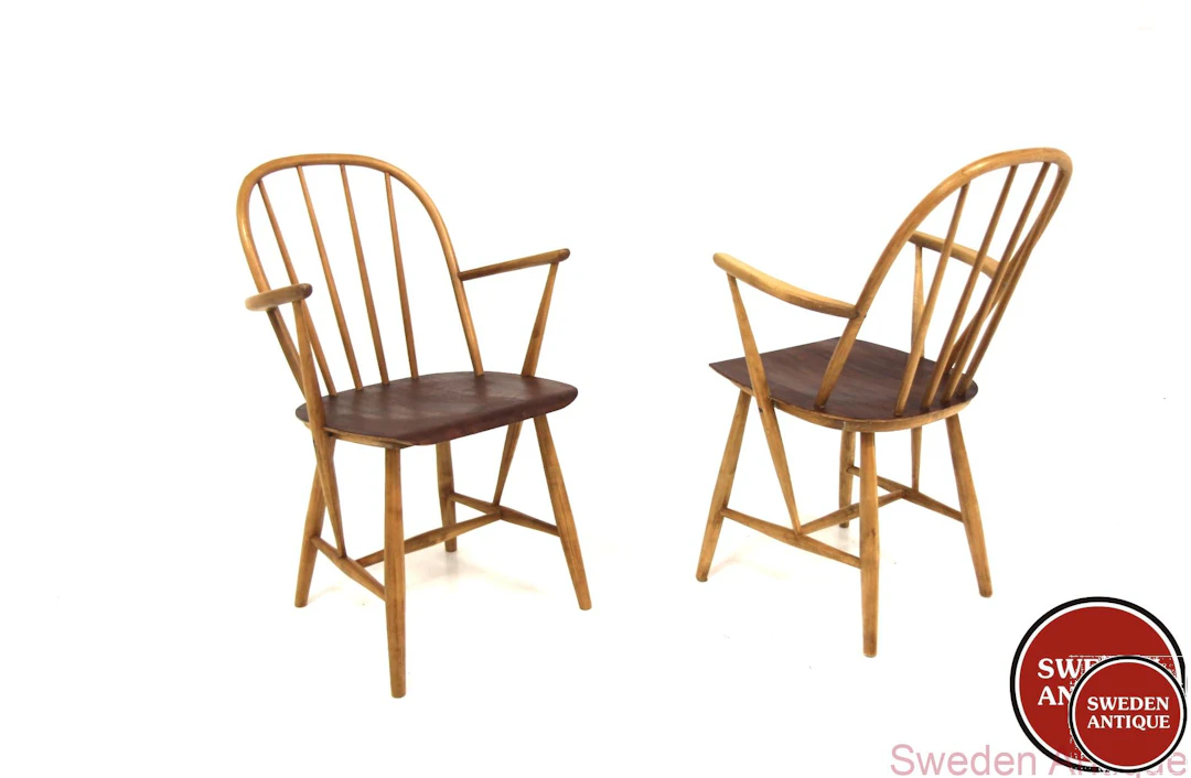 2Pcs Armchair Mod 34T Nässjö Stolfabrik, AB Nesto Year: 1960s Origin: