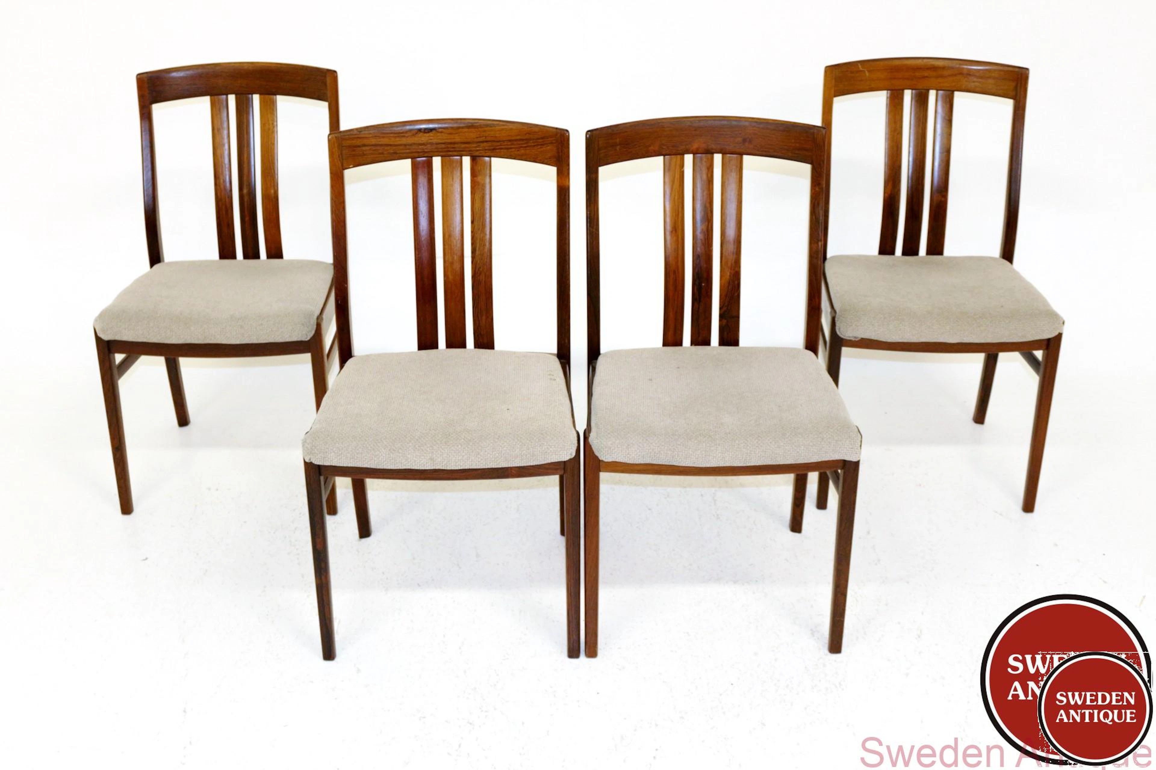 4 Chairs 1960s Swe. Rosewood