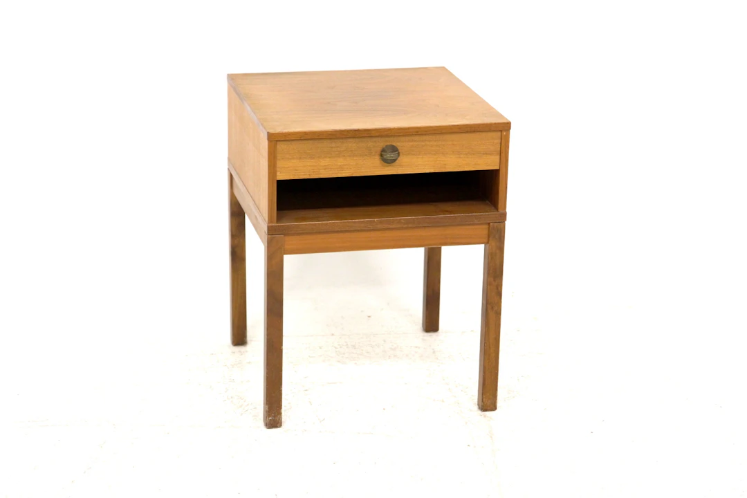 Bedside table 1960s Swe. Walnut