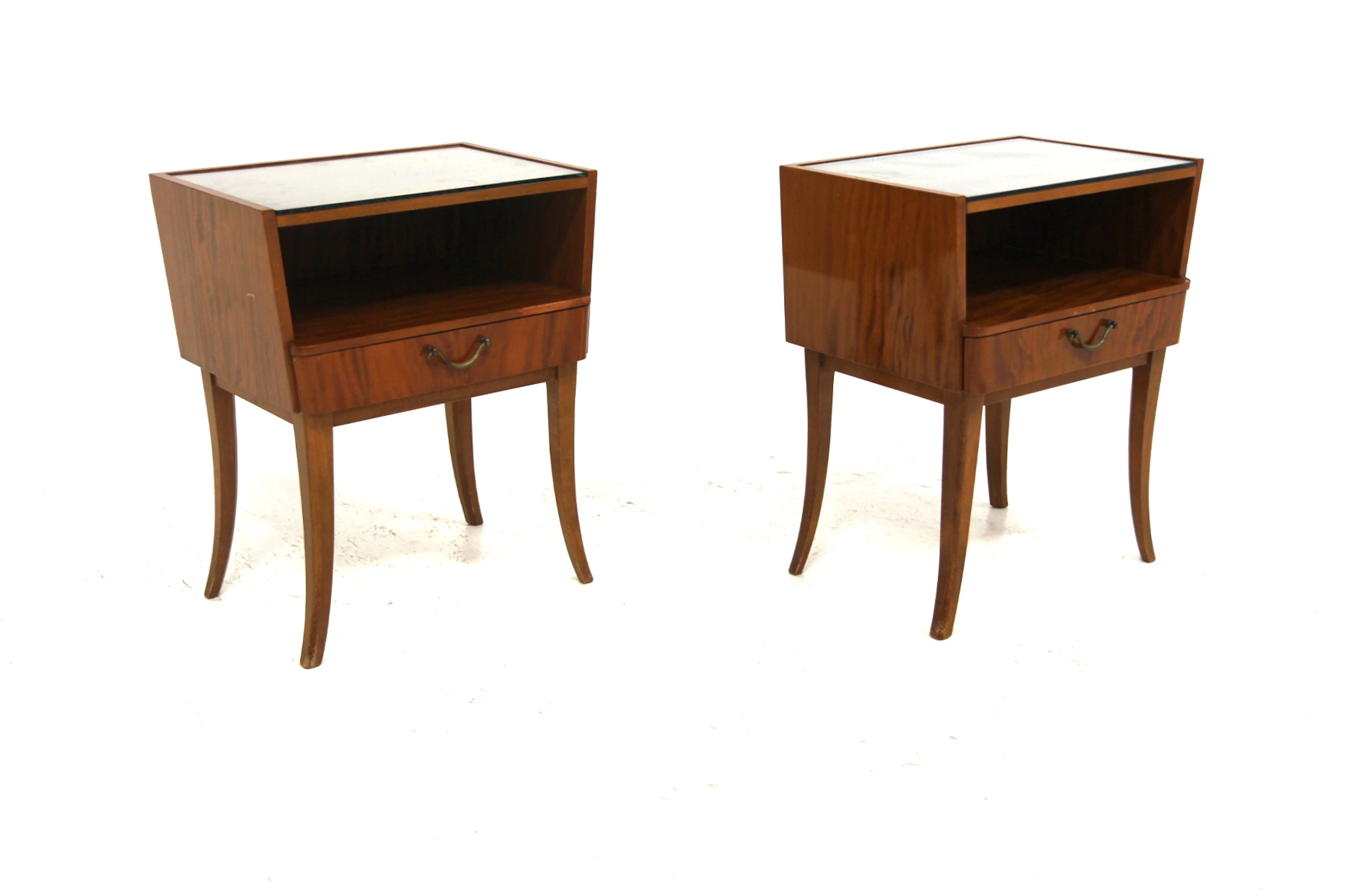 2Pcs Bedside tablesSwedish Modern Year: 1940s Origin: Swe. Material: