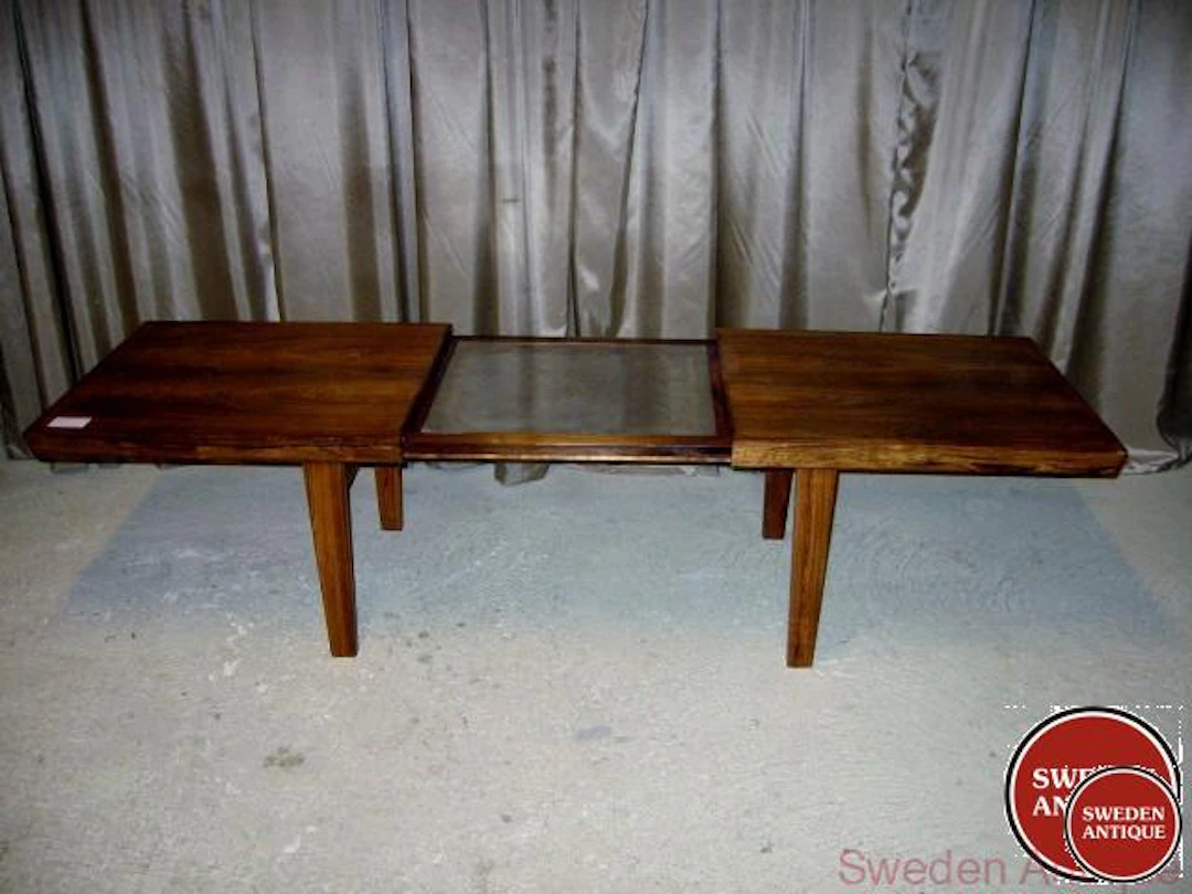 Coffee table 1960s Swe. Rosewood Metal