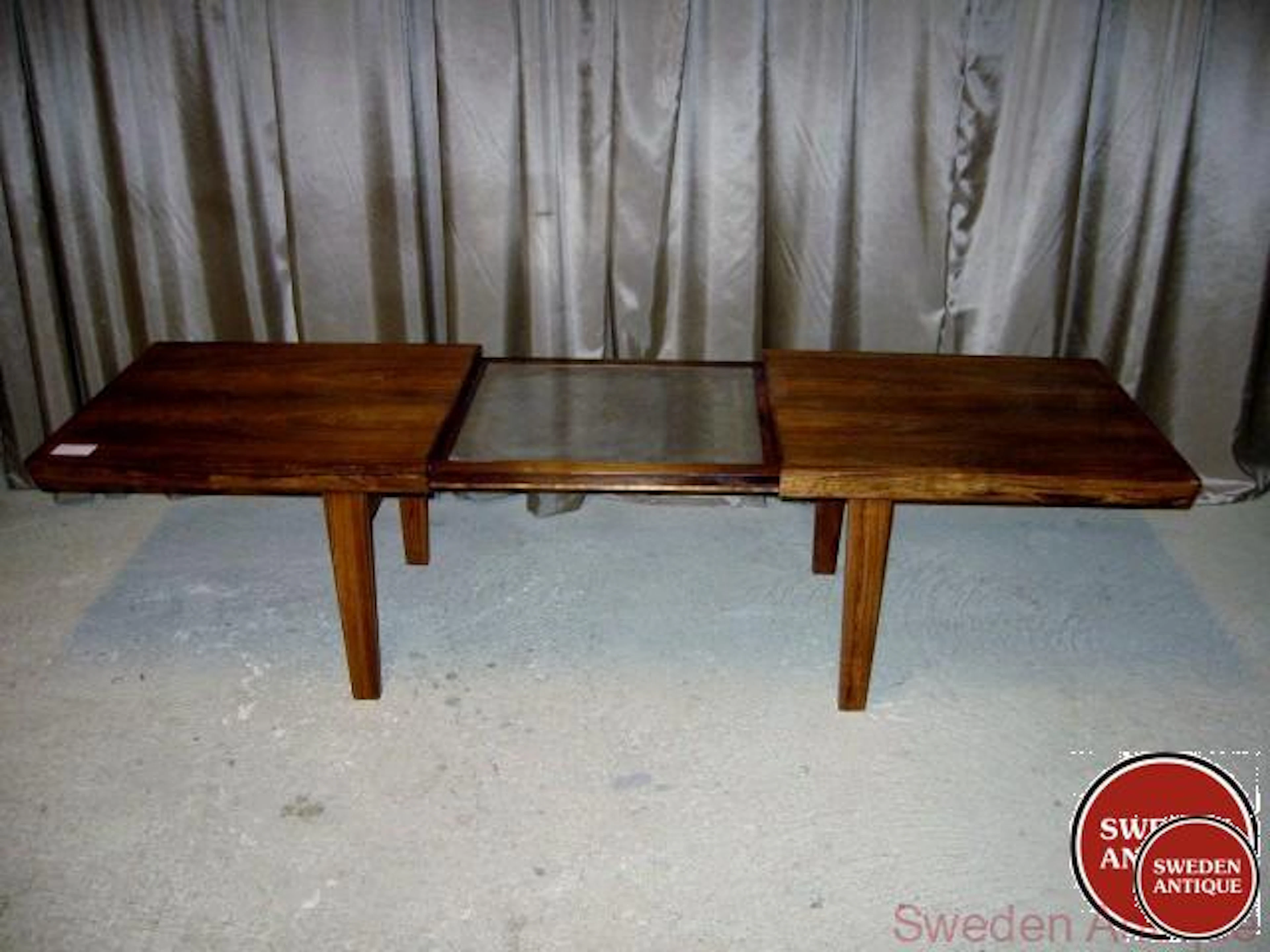 Coffee table 1960s Swe. Rosewood Metal