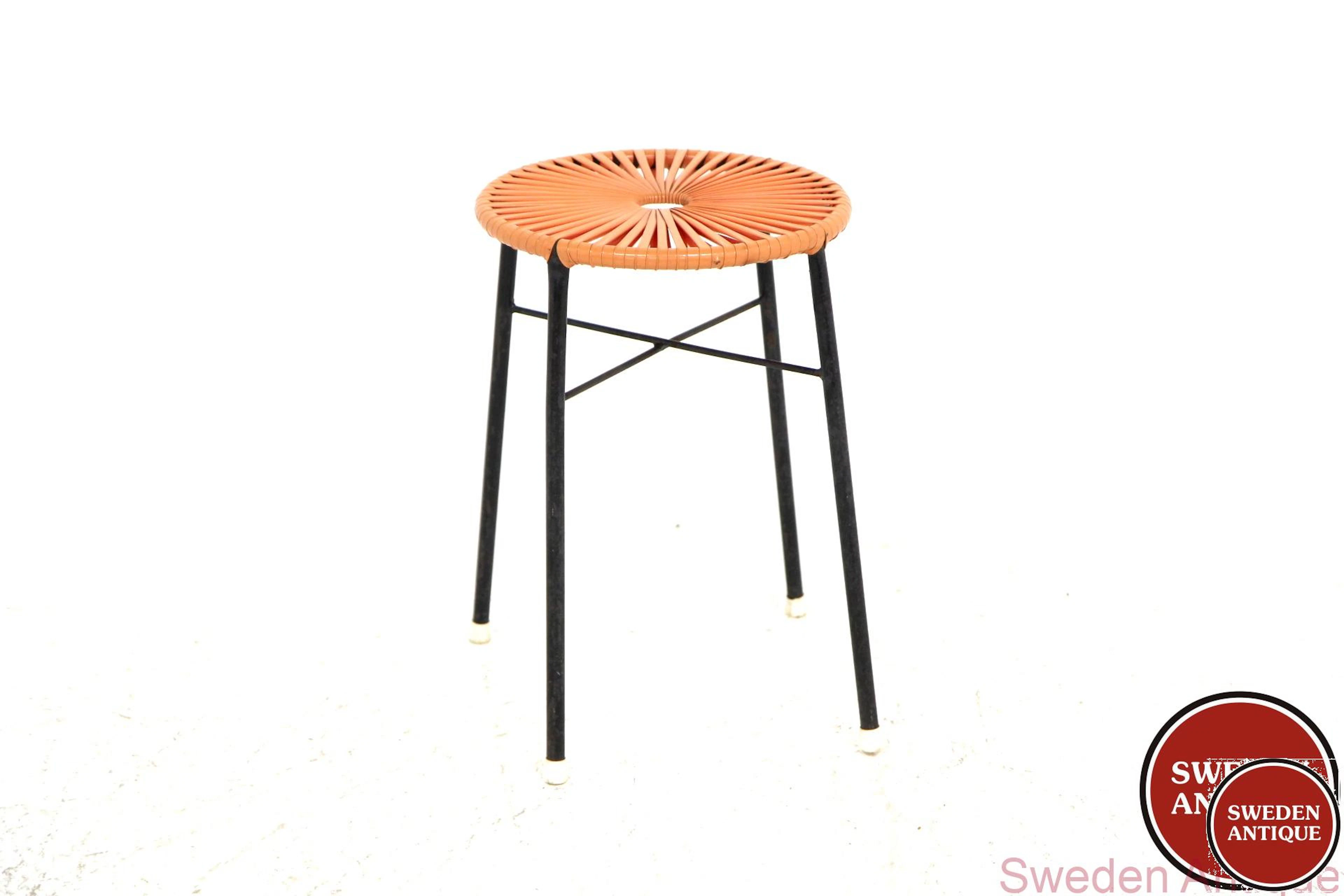 Stool 1950s Swe. Metal Plastic