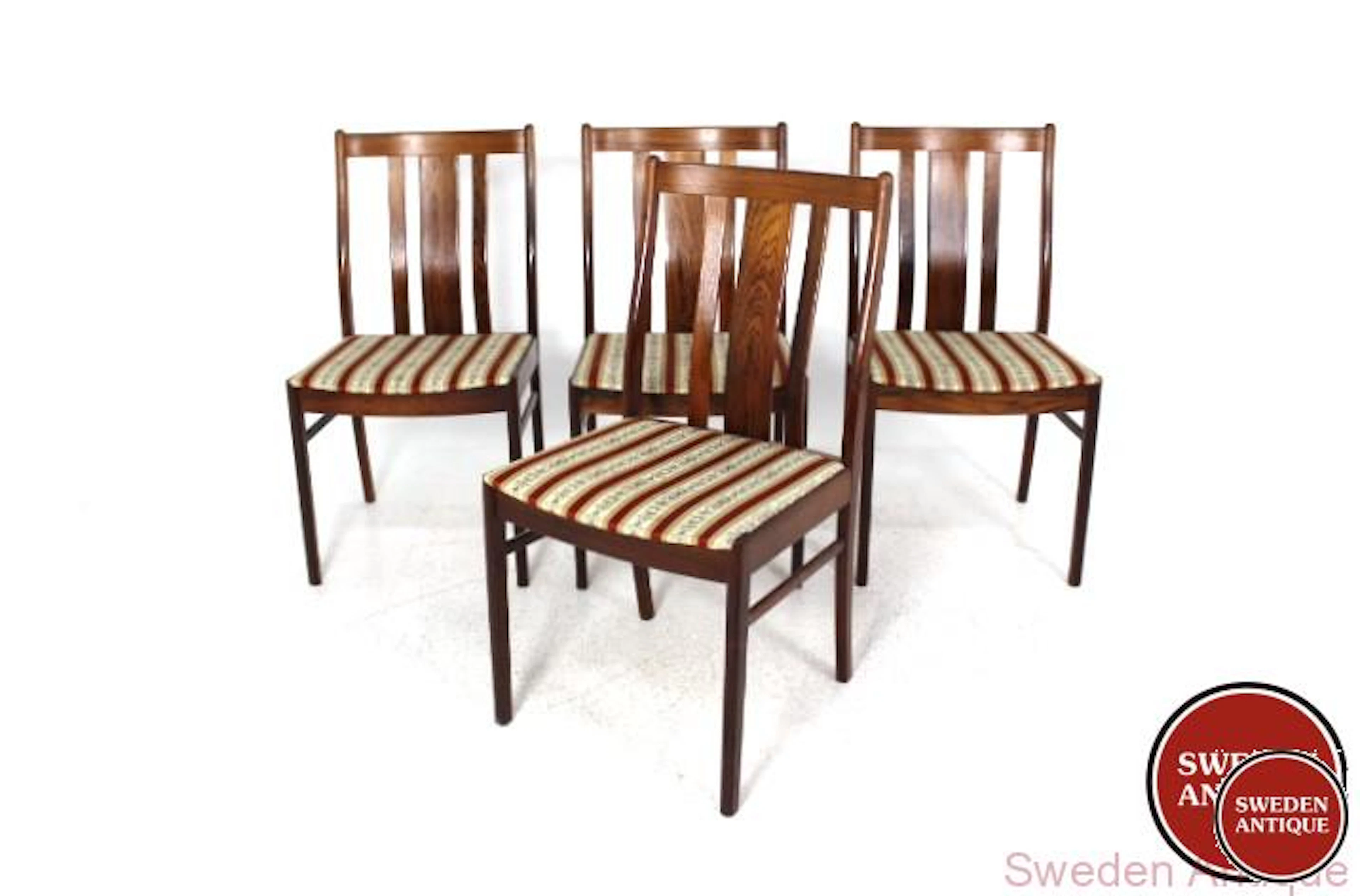 Chairs Year: 1960s Origin: Swe. Material: Rosewood W: 44cm D: 51cm