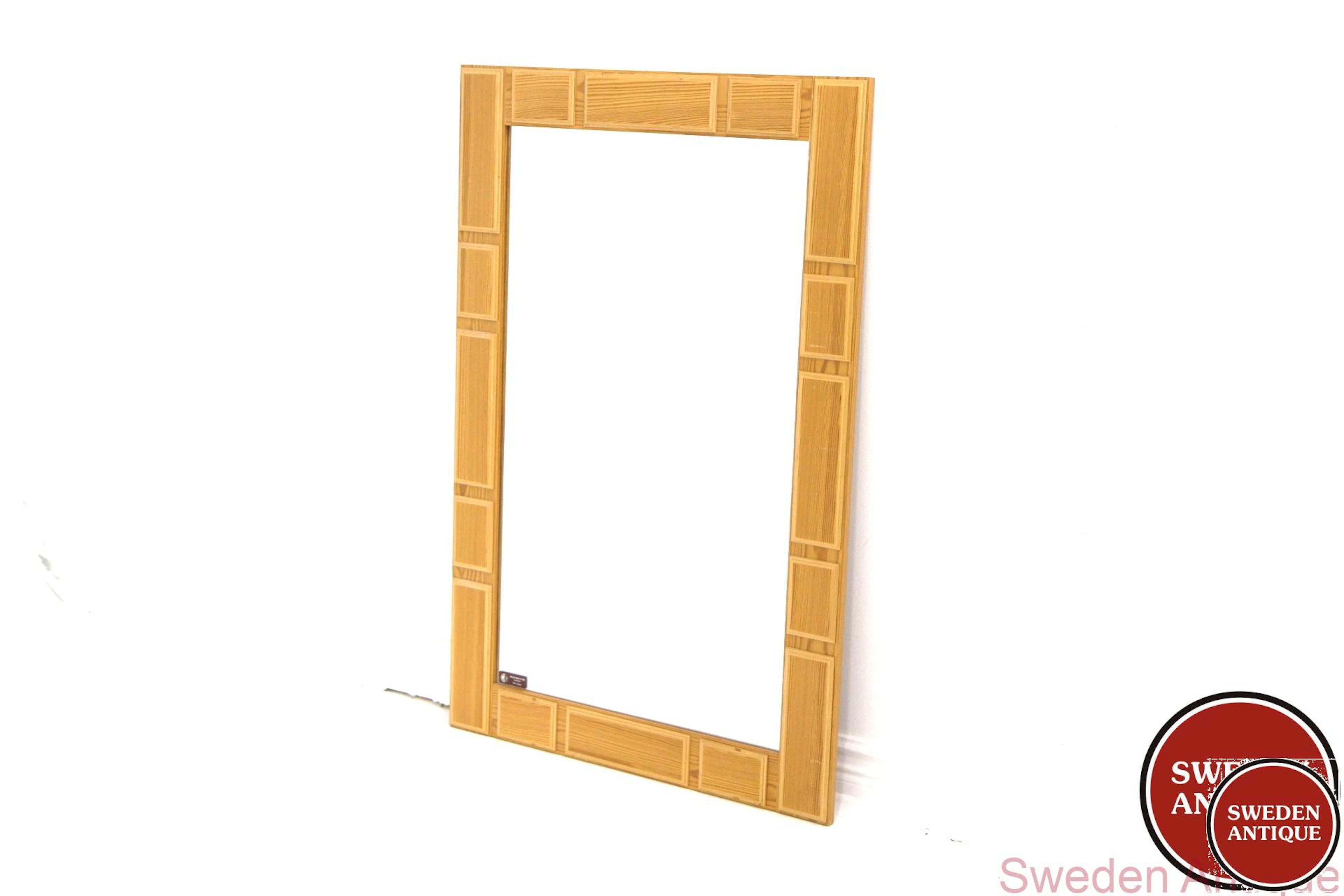 Mirror GT, Glas & Trä Hovmantorp 1970s Swe. Pine