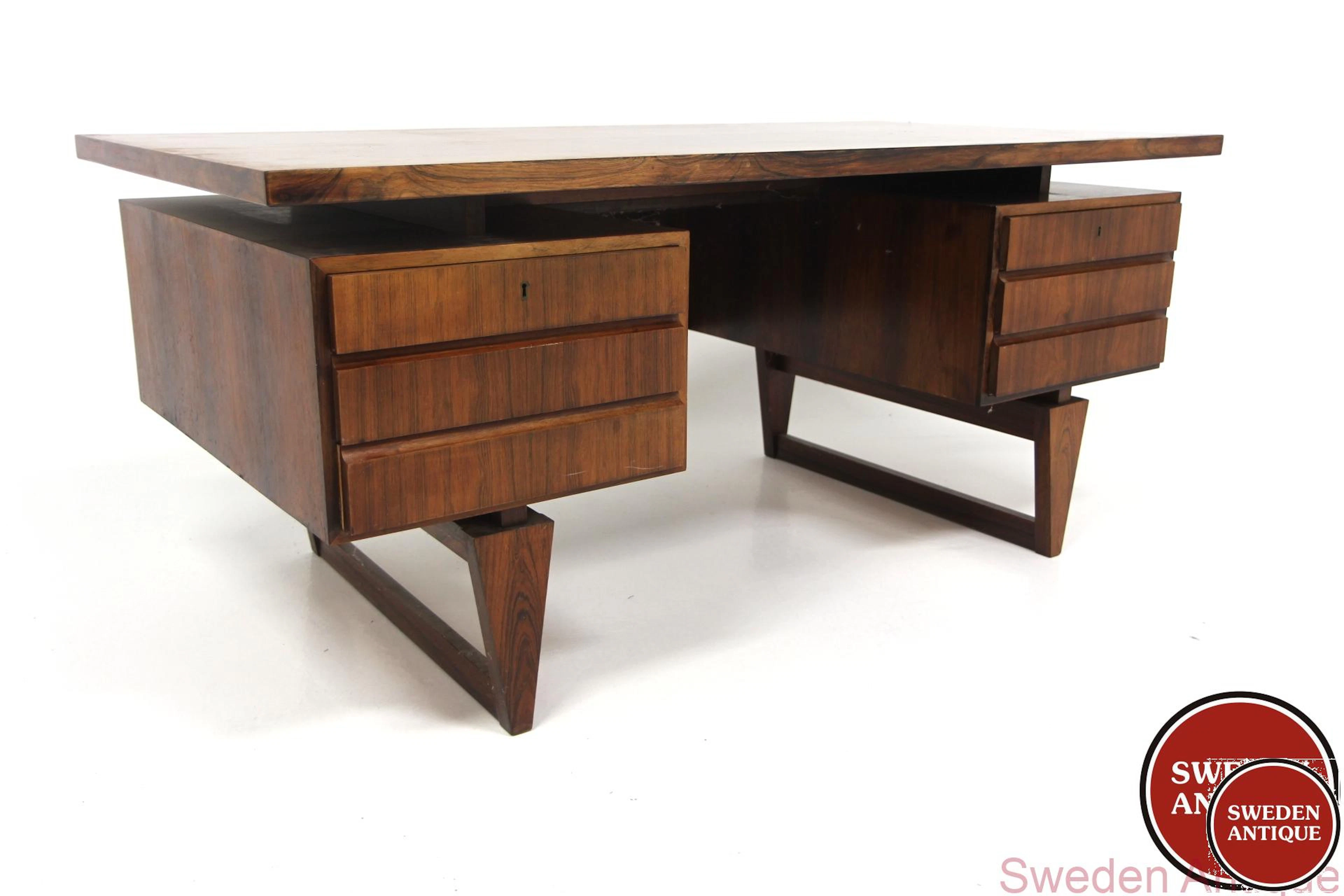 Executive writing desk by Illum Wikkelsø for A. Mikael Laursen Year:
