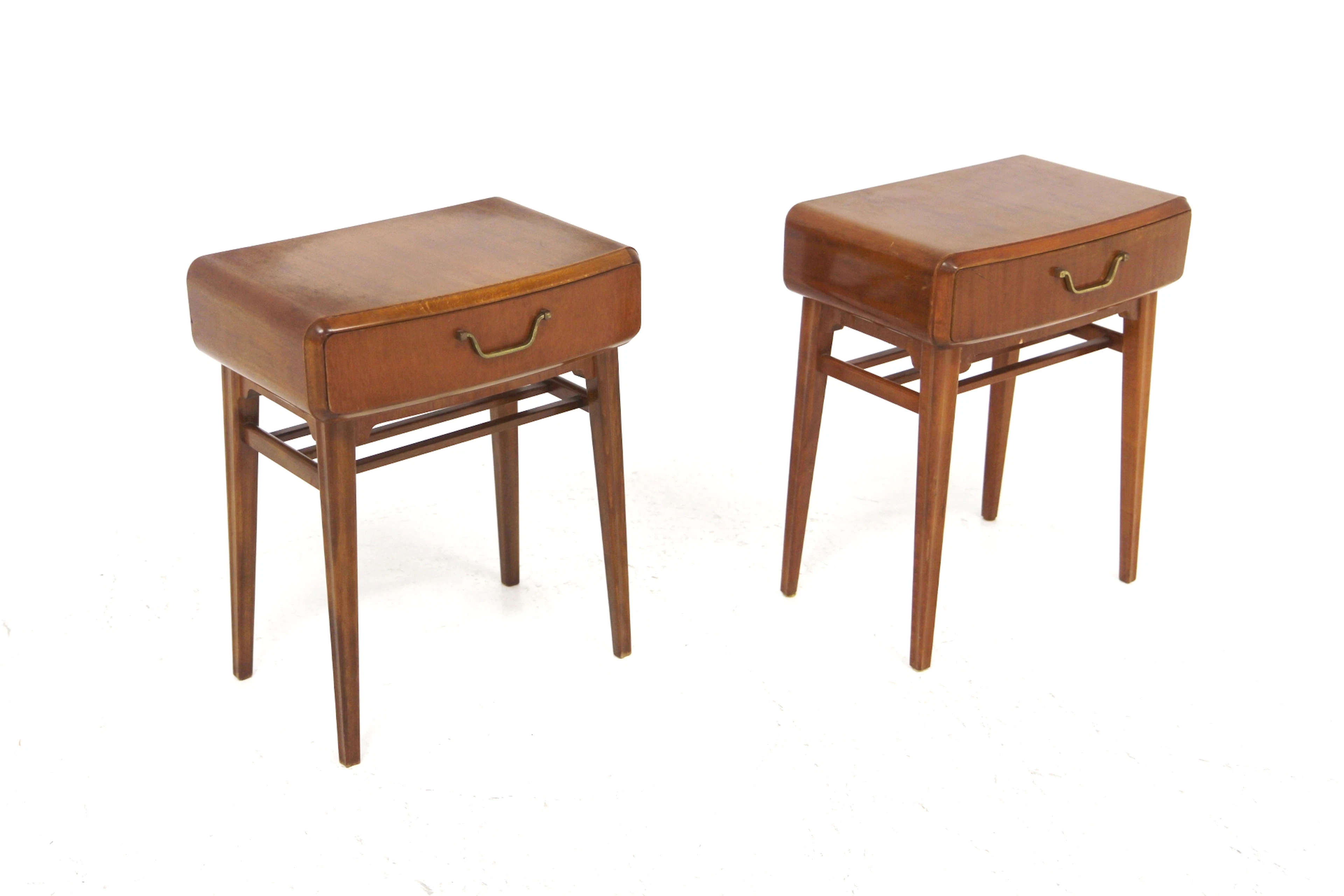 2Pcs Bedside tables Swedish Modern, Axel Larson for Bodafors Year: