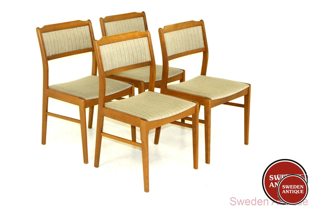 4 Chairs 1960s Swe. Beech