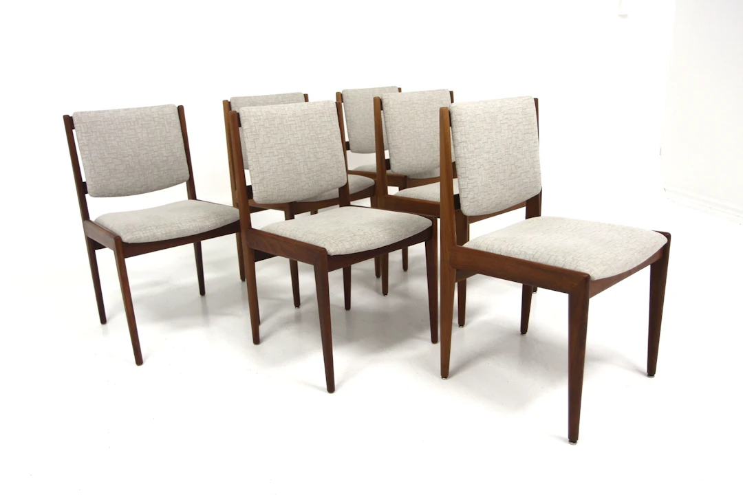 6Pcs Chairs Karl Erik Ekselius for JOC Möbler, Vetlanda Year: 1960s