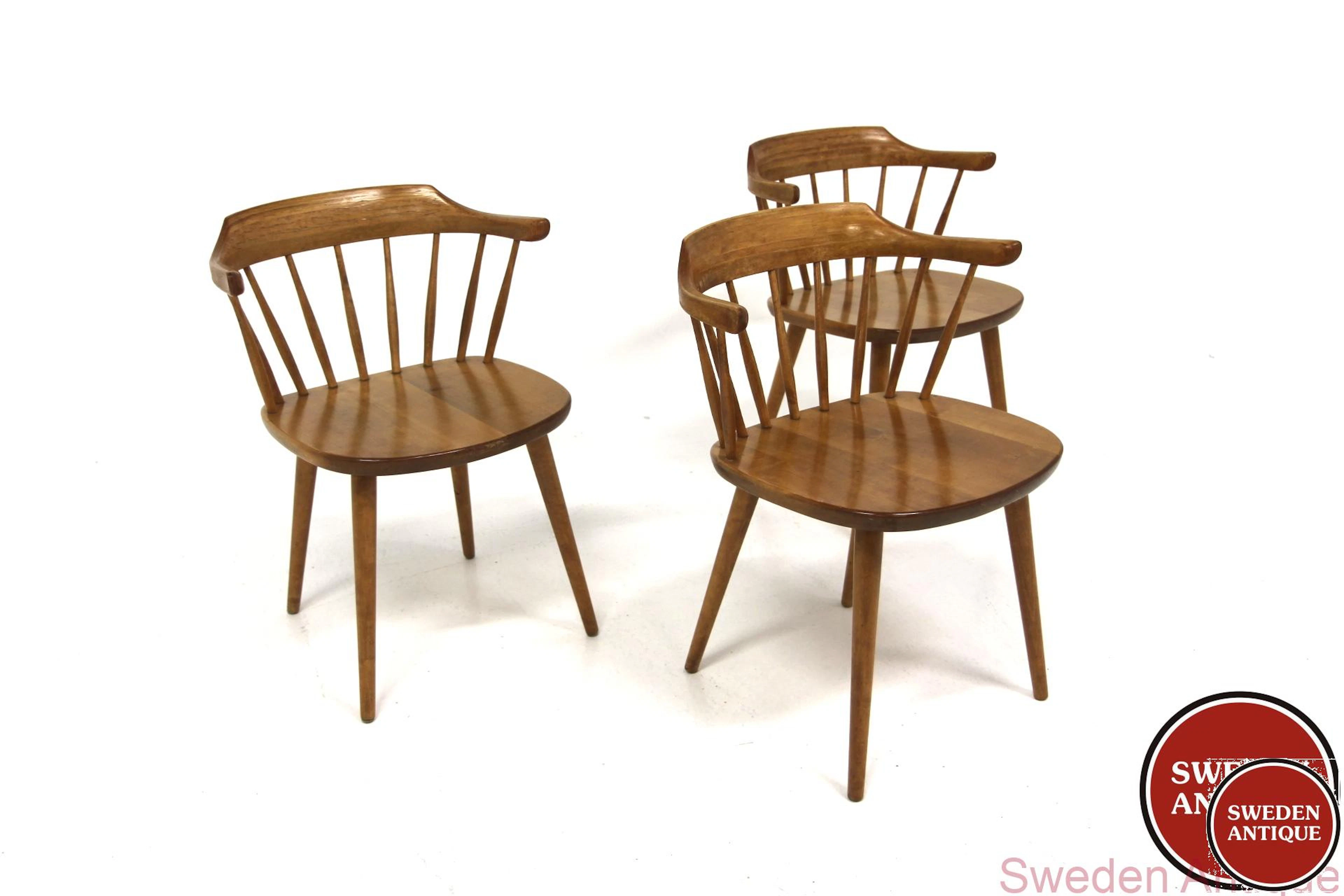 3Pcs Armchair Småland Yngve Ekström Year: 1970s Origin: Swe. Material: