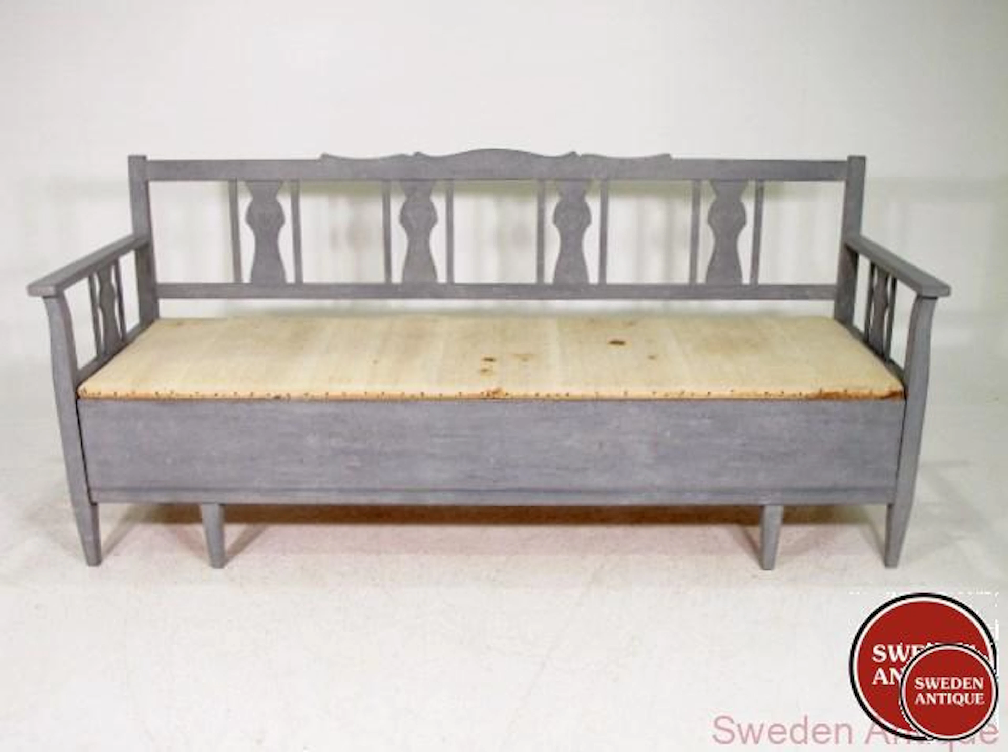 Antique Sofa Bench 19th-century later paint Swedish
