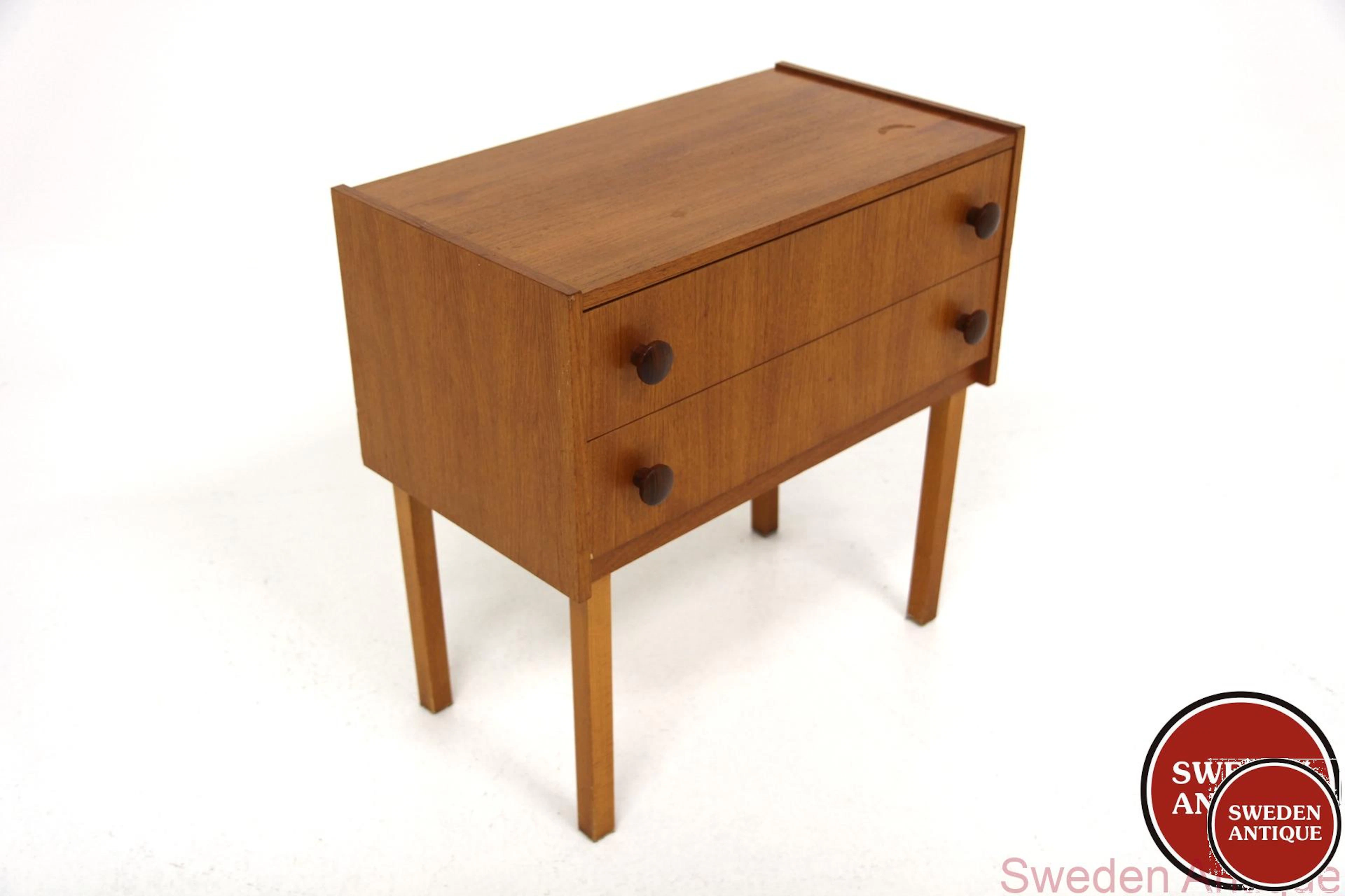 Chest of drawers 1960s Swe. Oak Beech
