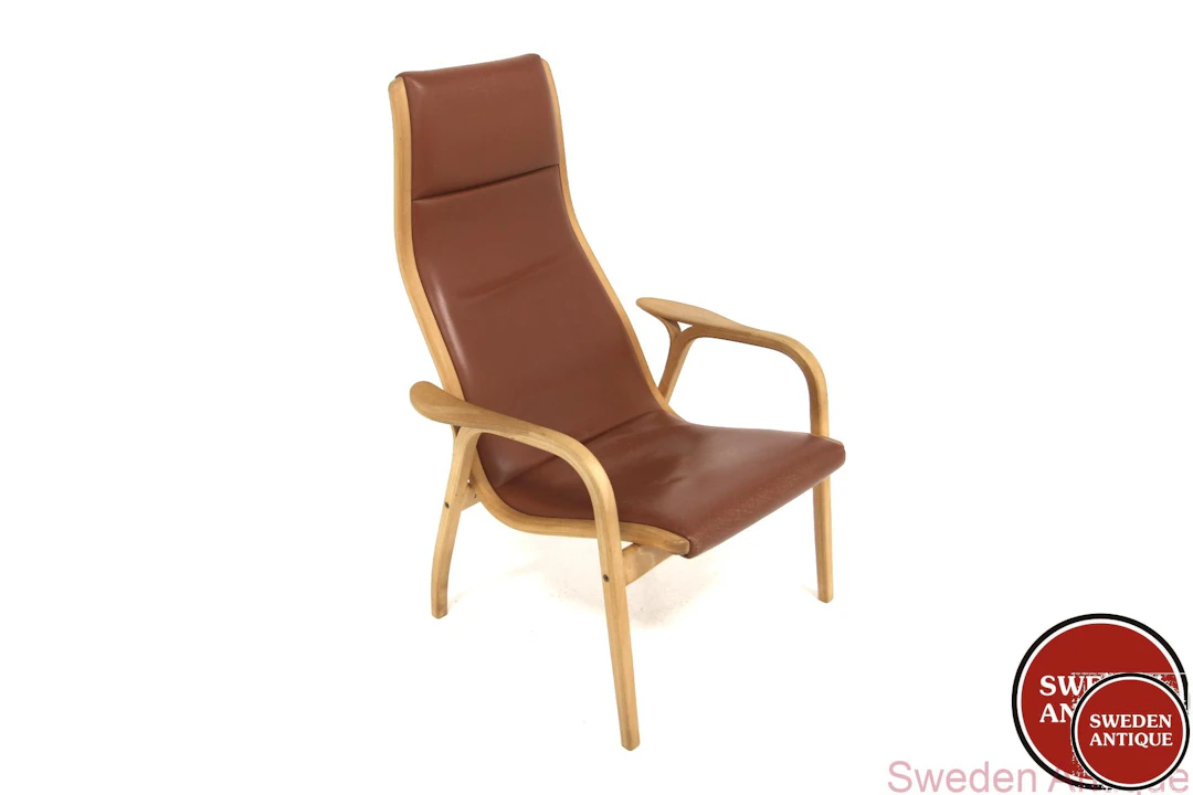 High back Lounge chair Lamino Yngve Ekström For Swedese 1970s Swe.