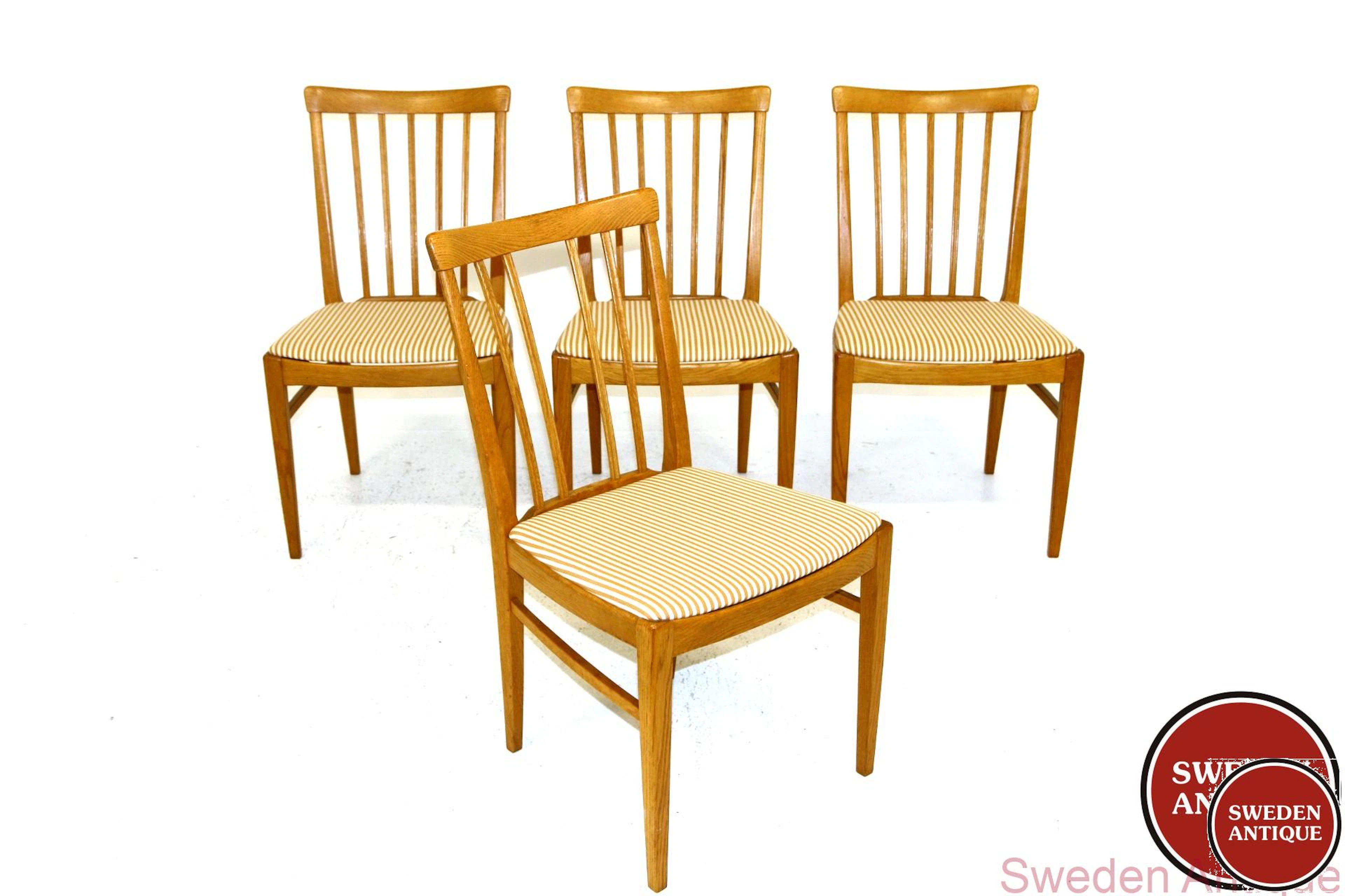 4Pcs Chairs Hergården Carl Malmsten. Year: 1970s Origin: Swe. Material: