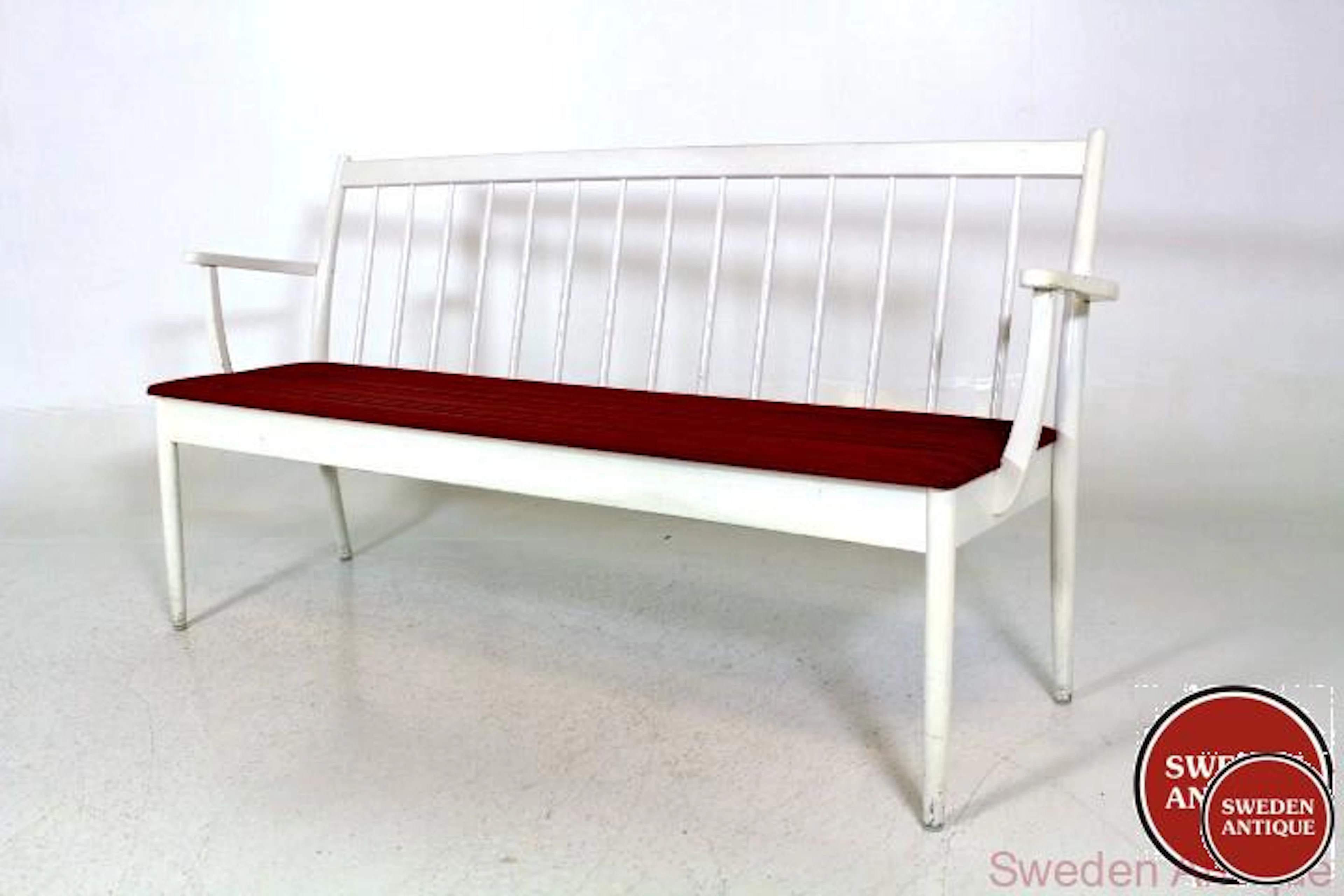 Bench Edsbyverken 1960s Swe. White
