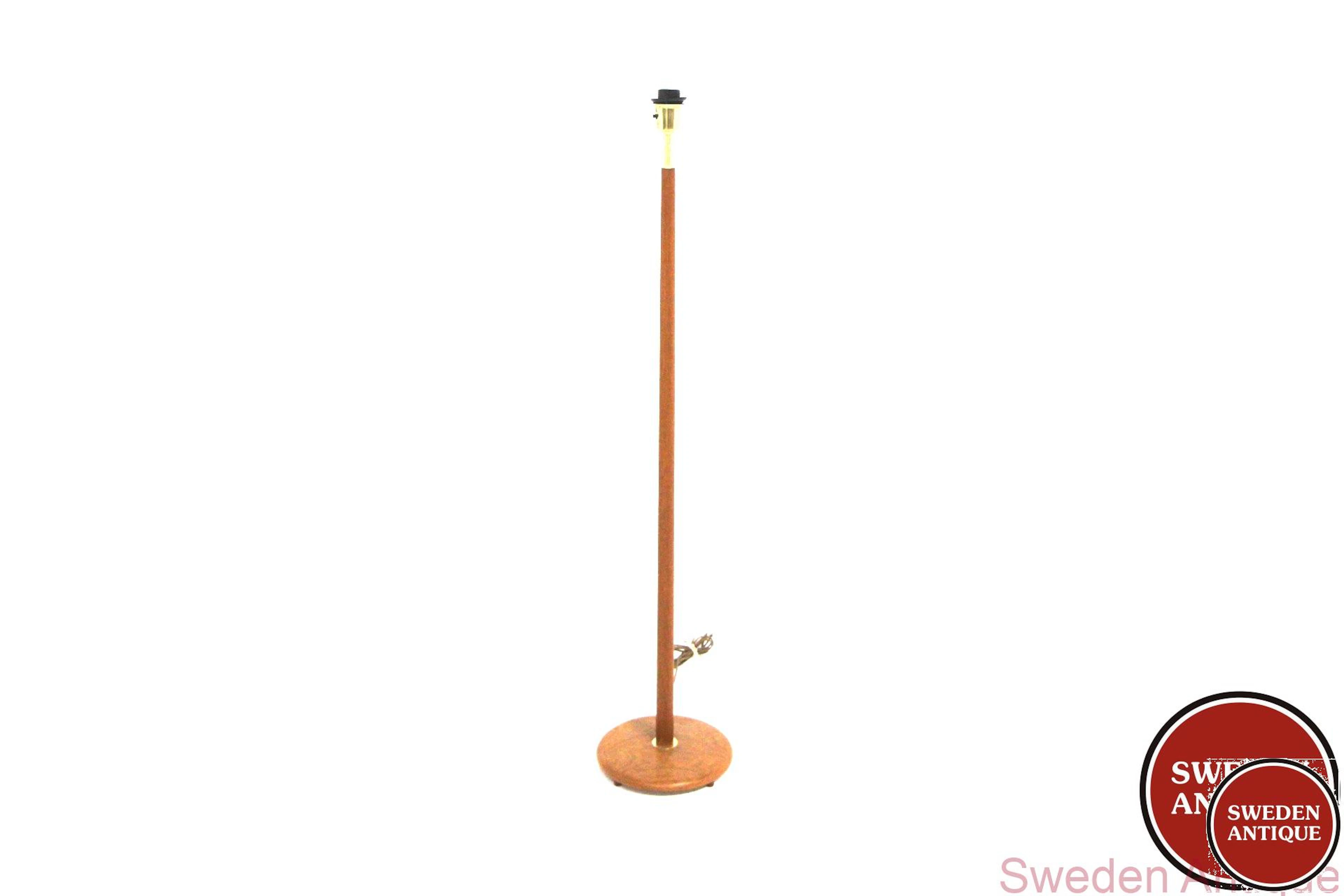 Floor lamp 1960s Swe.Teak Metal