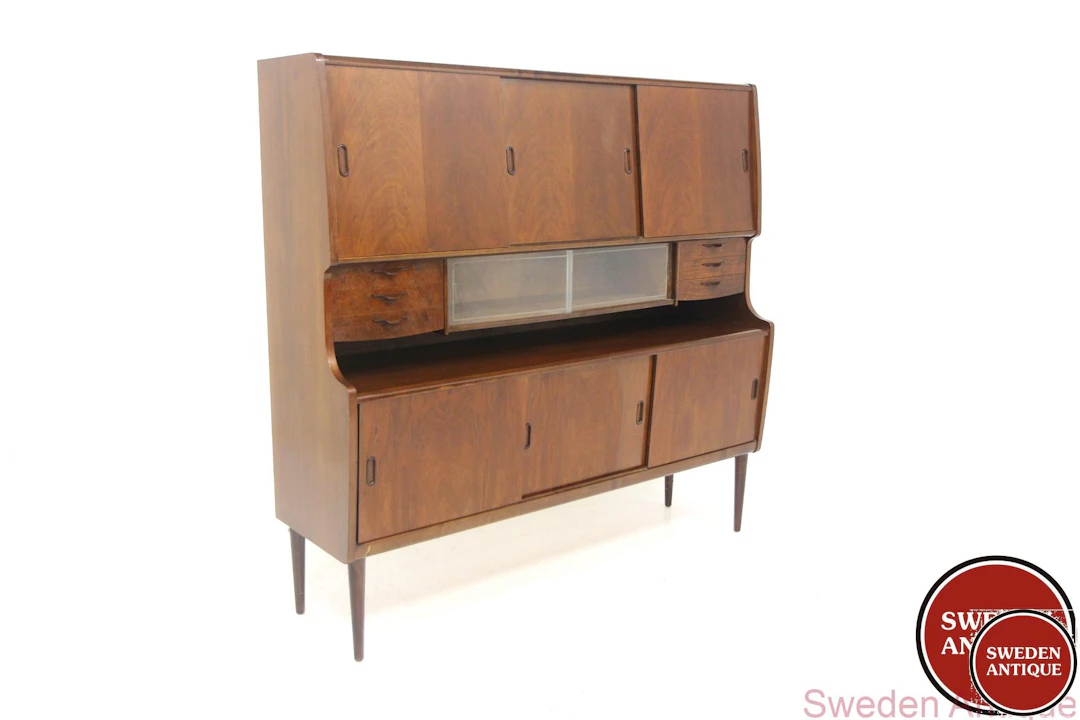 Cabinet Year: 1950s Origin: Den. Material: Walnut W: 165cm D: 47cm H: 159cm