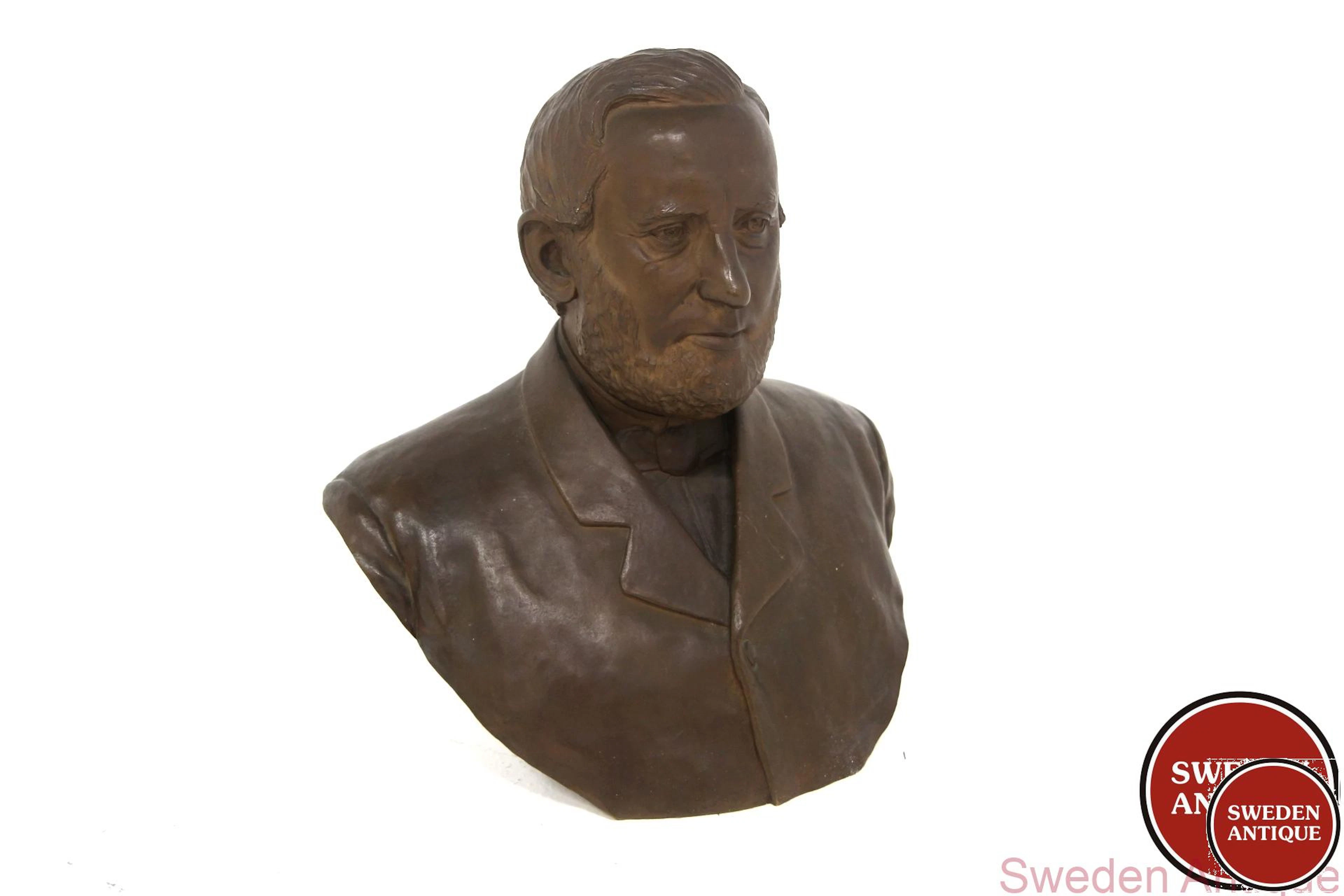Bust Year: 1930s Origin: Swe. Material: Matal W: 46cm D: 28cm H: 47cm