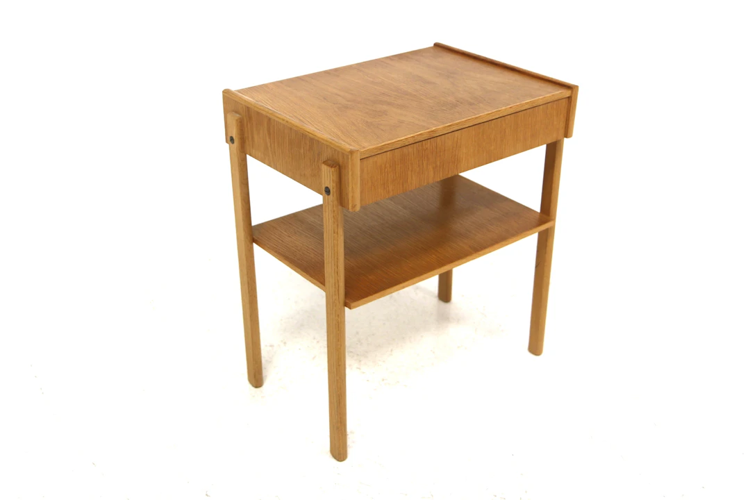 Bedside table 1960s Swe. Oak