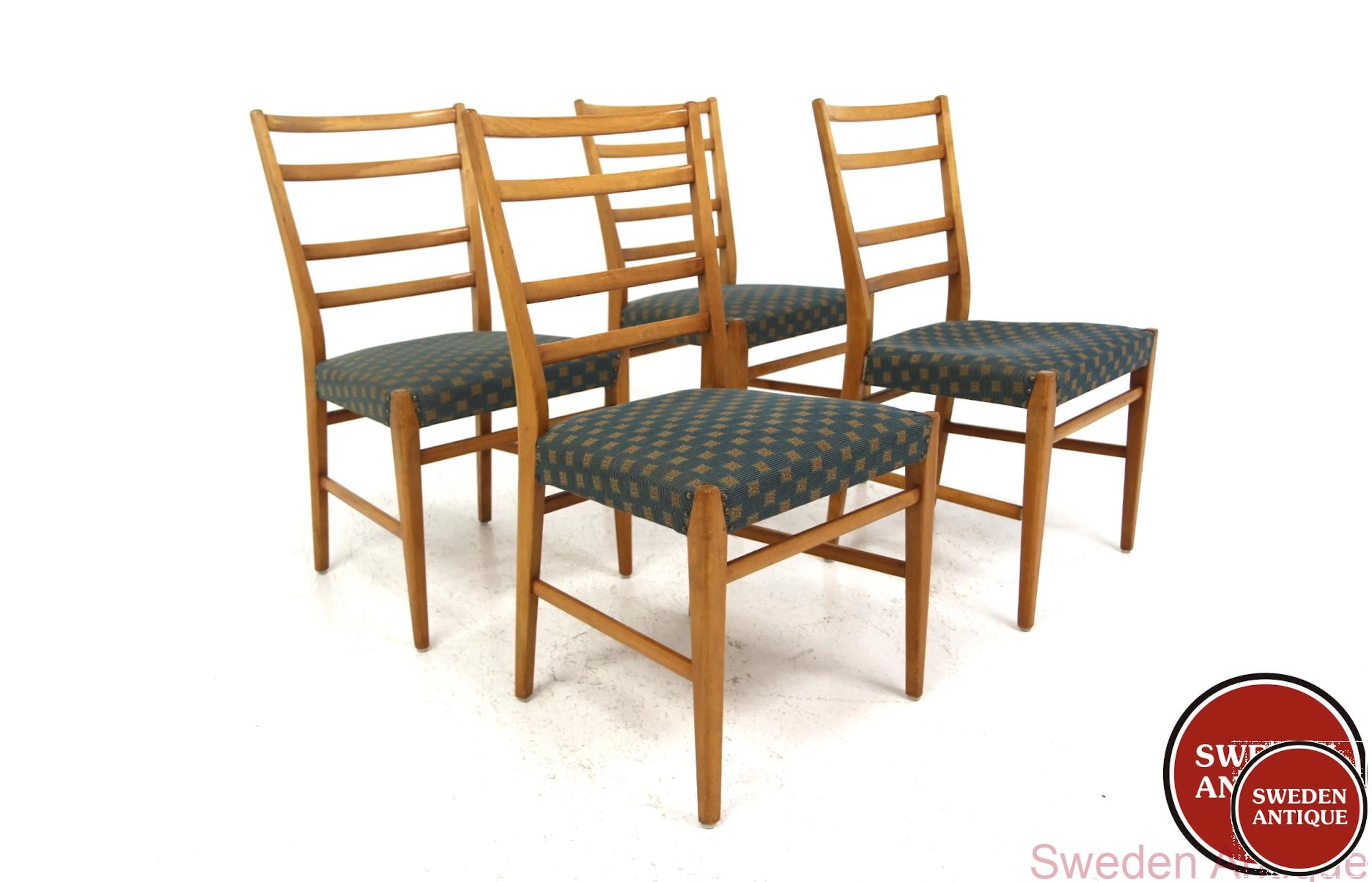 4Pcs Chairs Petterson & Nilson, Stockholm Year: 1950s Origin: Swe.