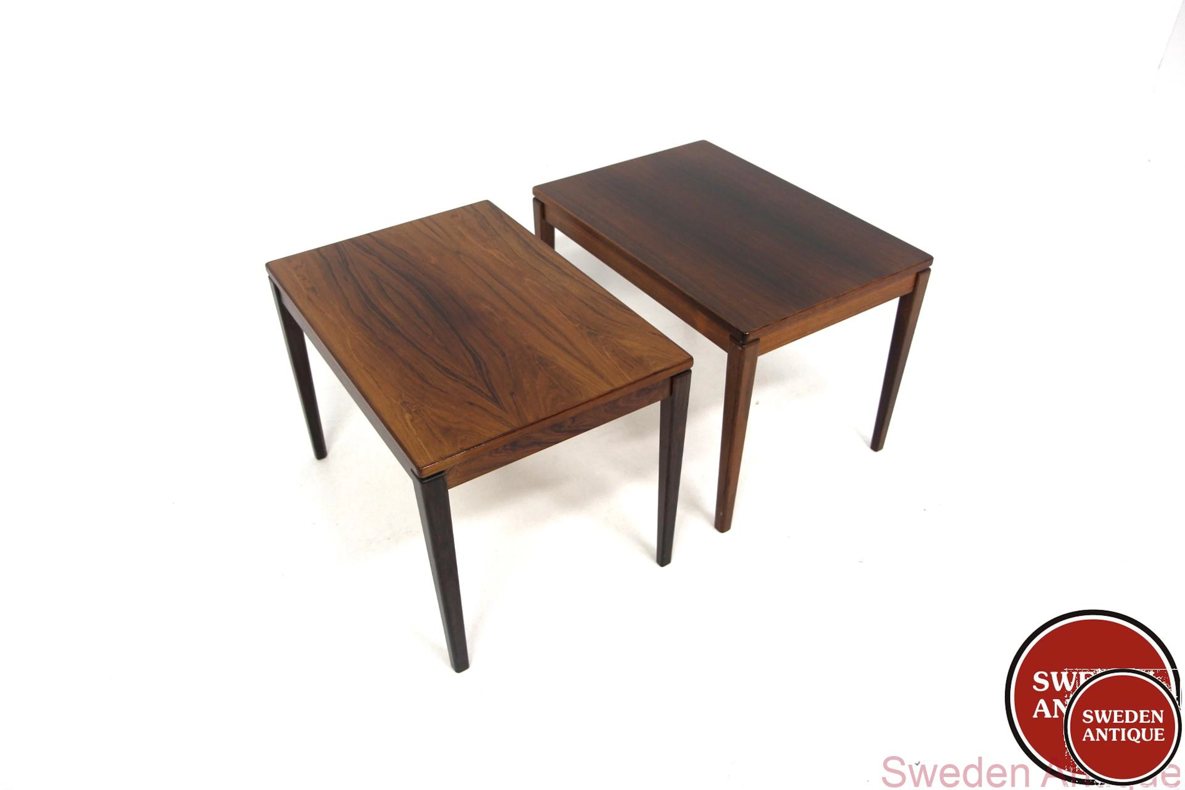 2 Side tables 1960s Swe. Rosewood