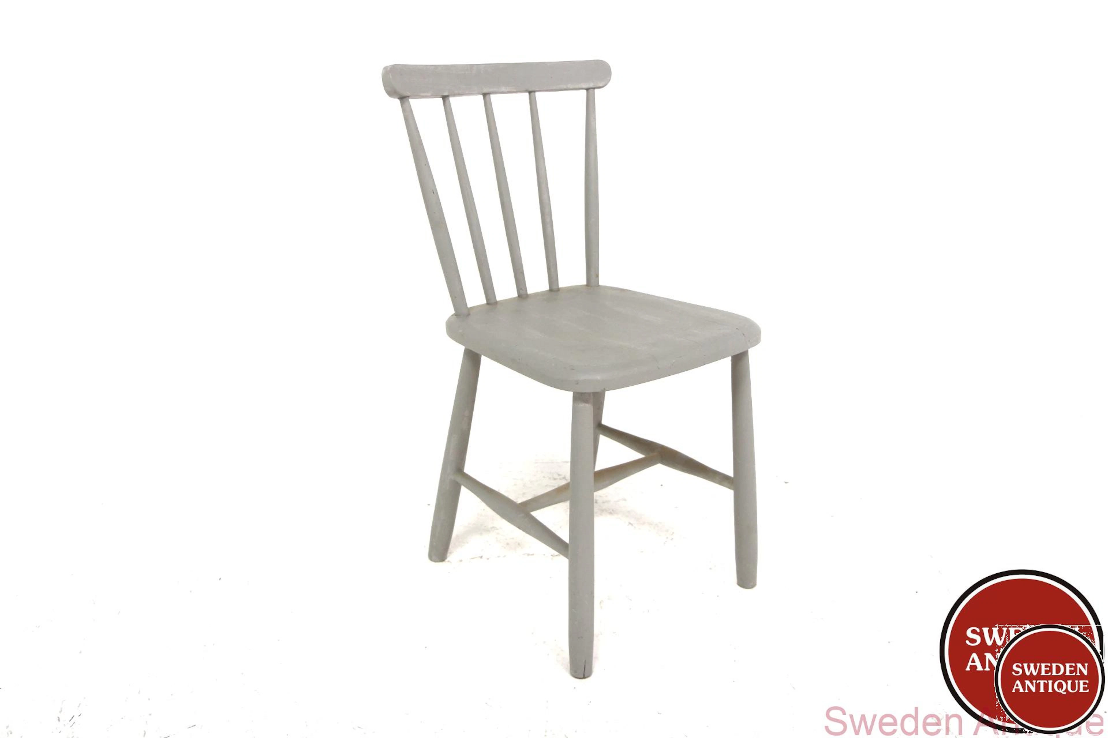 Chair Year: 1960s Origin: Swe. Material: Grey W: 43cm D: 50cm H: 78cm