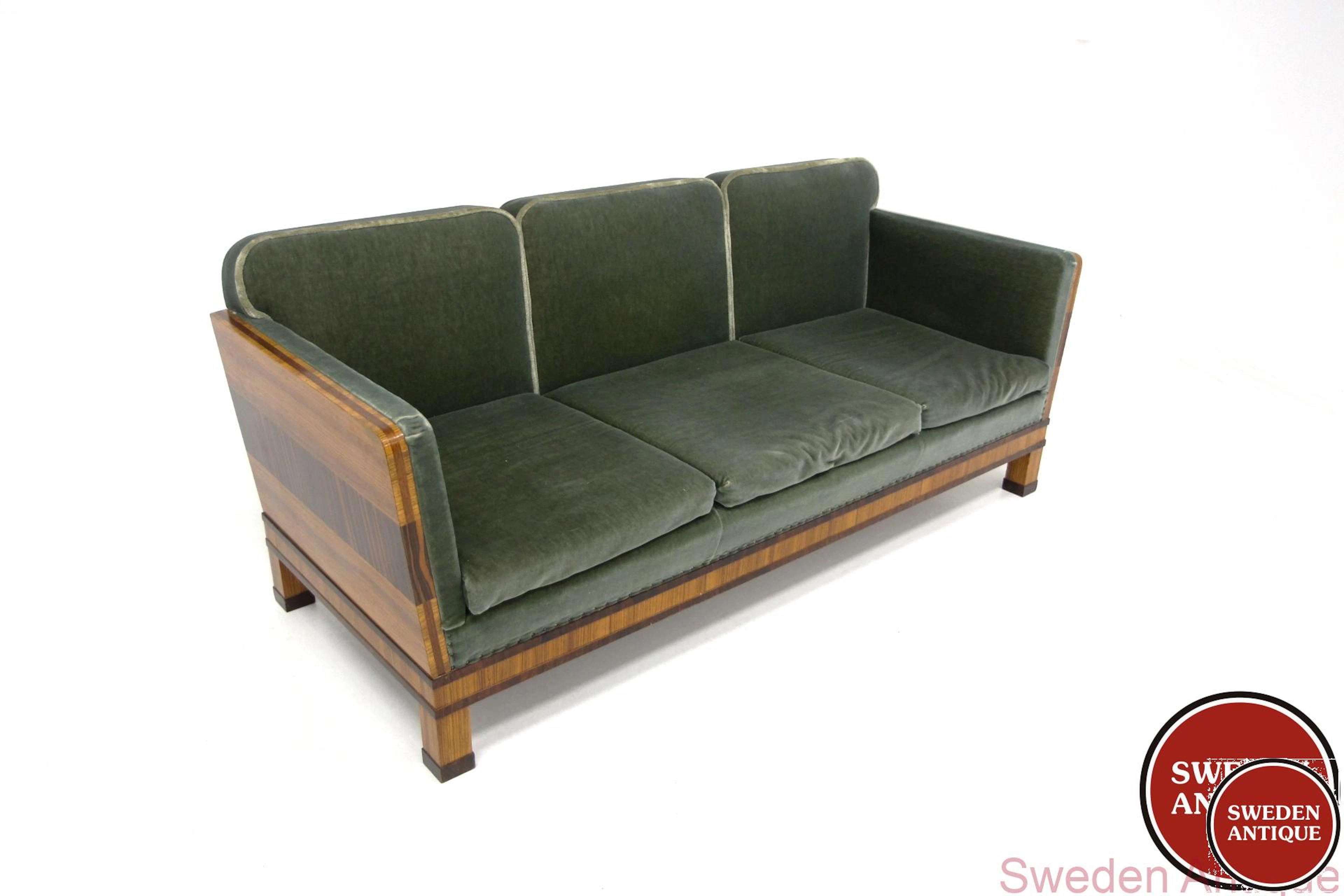 3-seat sofa Swedish Grace, Art Deco Year: 1930s Origin: Swe. Material: