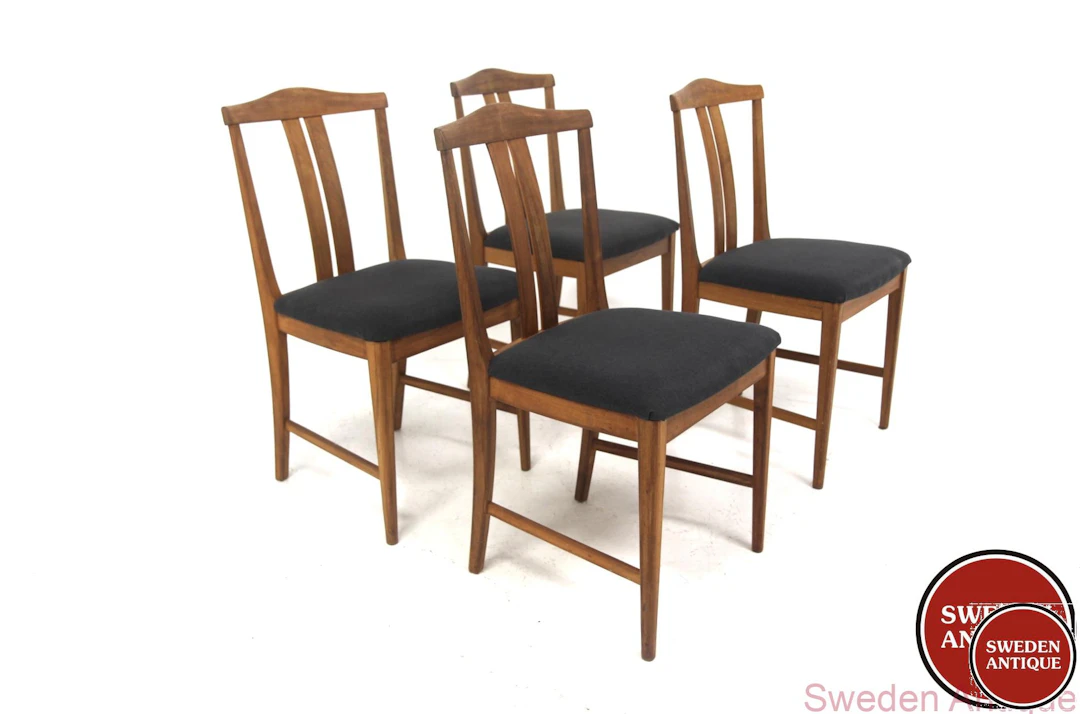 4Pcs Chairs Karl Erik Ekselius for JOC Möbler, Vetlanda Year: 1960s
