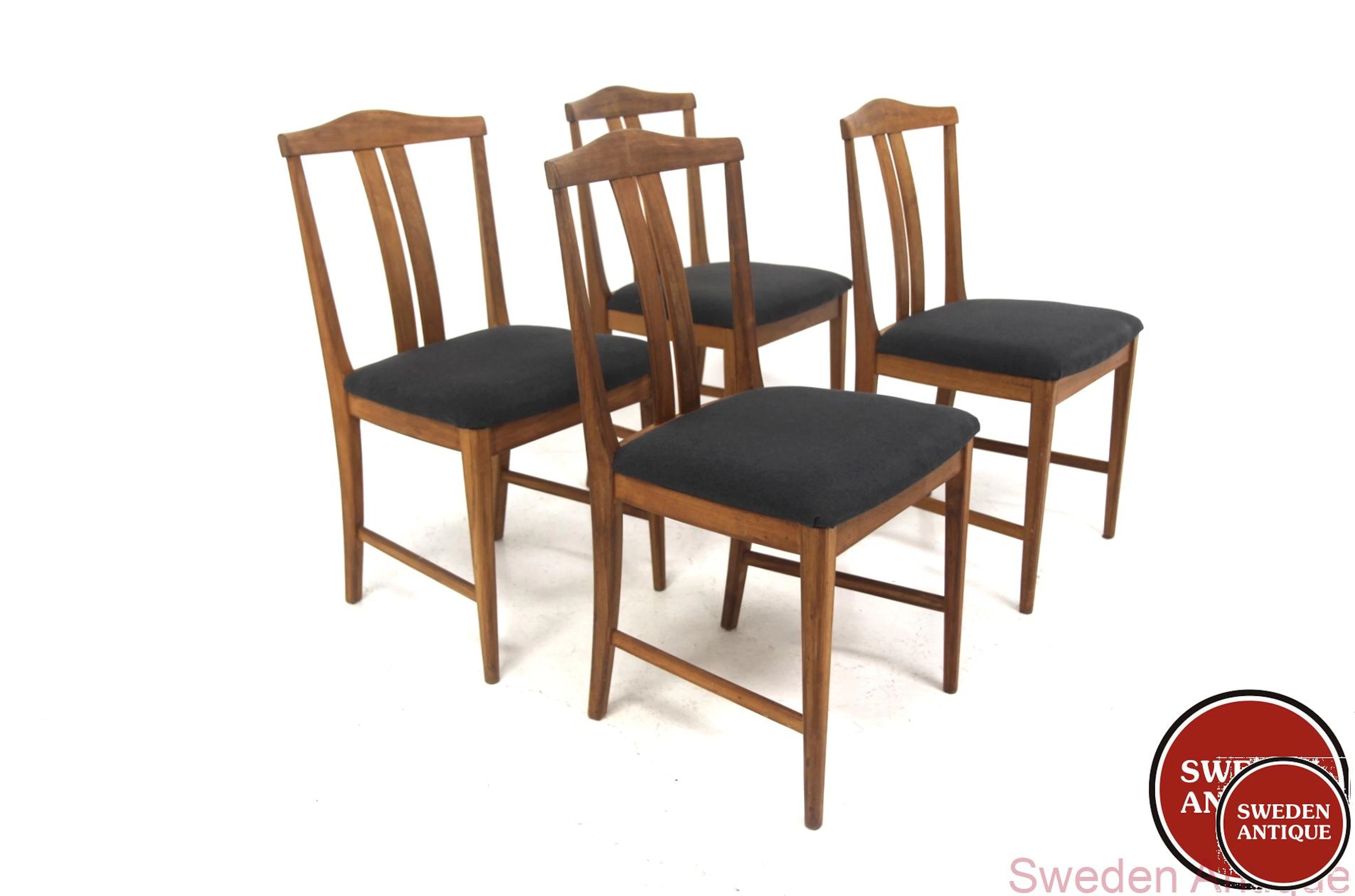 4Pcs Chairs Karl Erik Ekselius for JOC Möbler, Vetlanda Year: 1960s