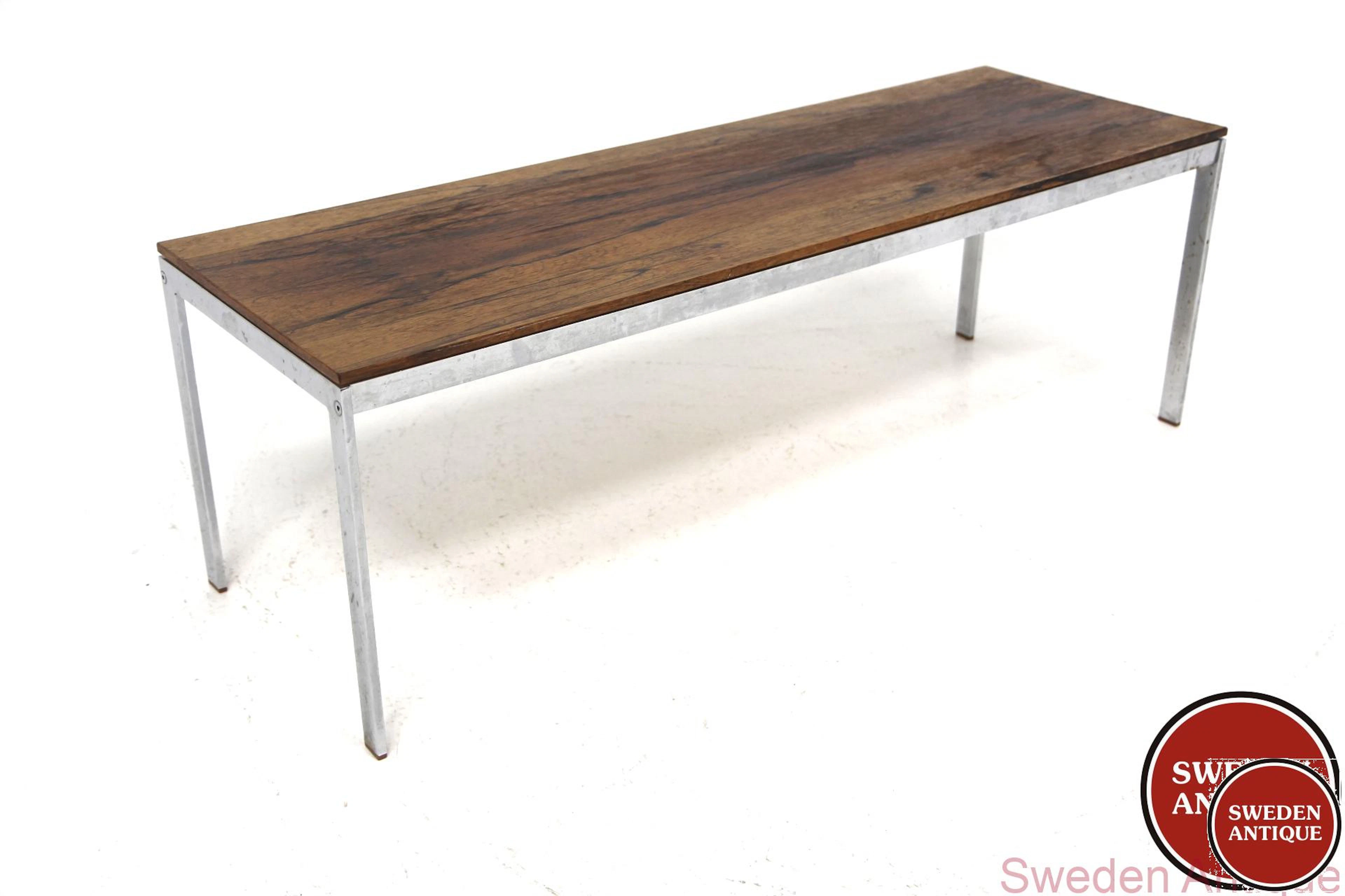 Bench Alpacka Gillis Lundgren for Möbel-IKÉA 1960s Swe. Rosewood Metal